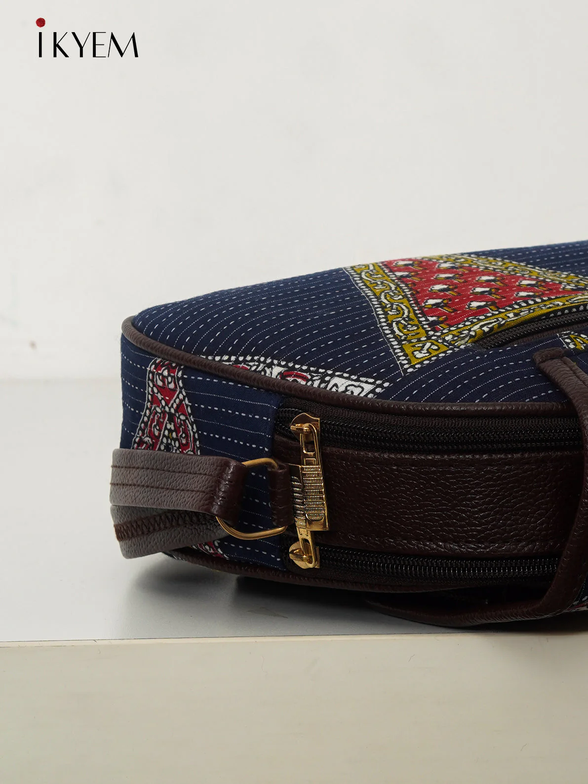 Blue - Ajrakh Handbag - Image 3