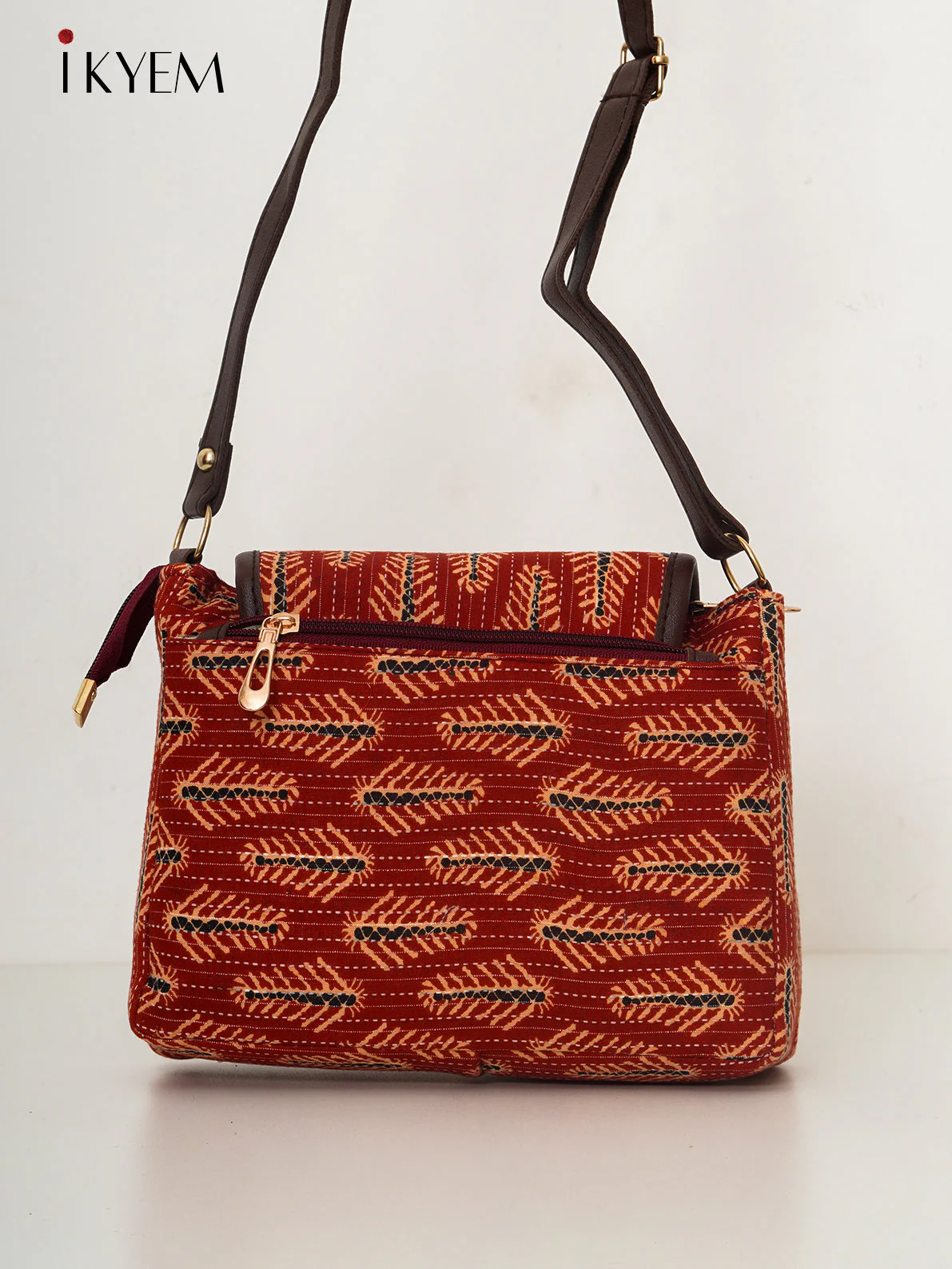 Red - Ajrakh Handbag - Image 2