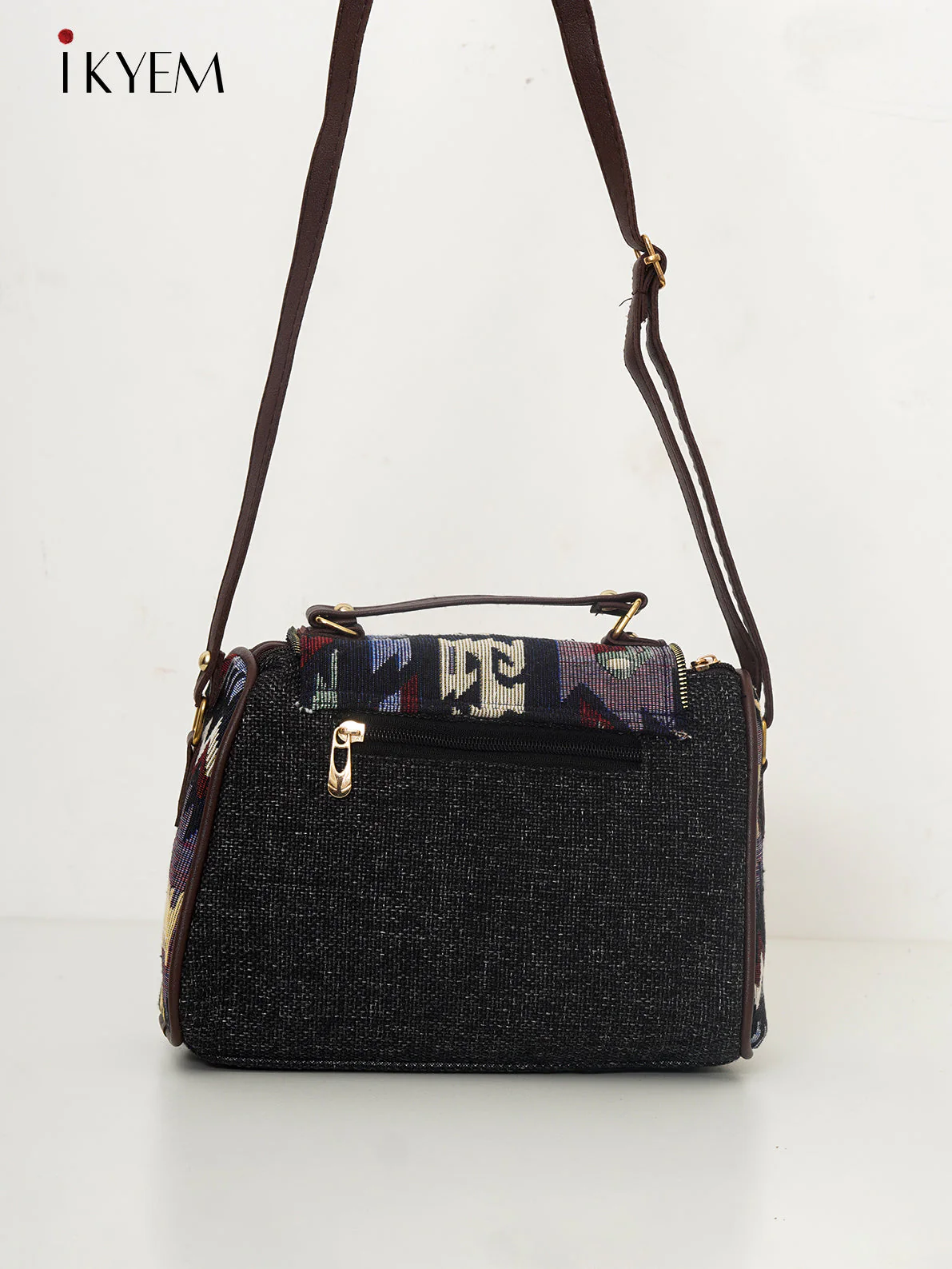 Black & Brown - Ajrakh Hand Bag - Image 2