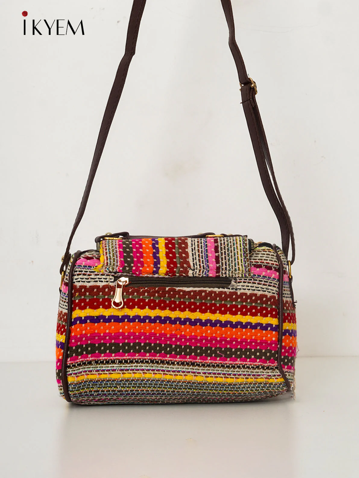 Multicolor & Brown - Ajrakh Handbag - Image 2