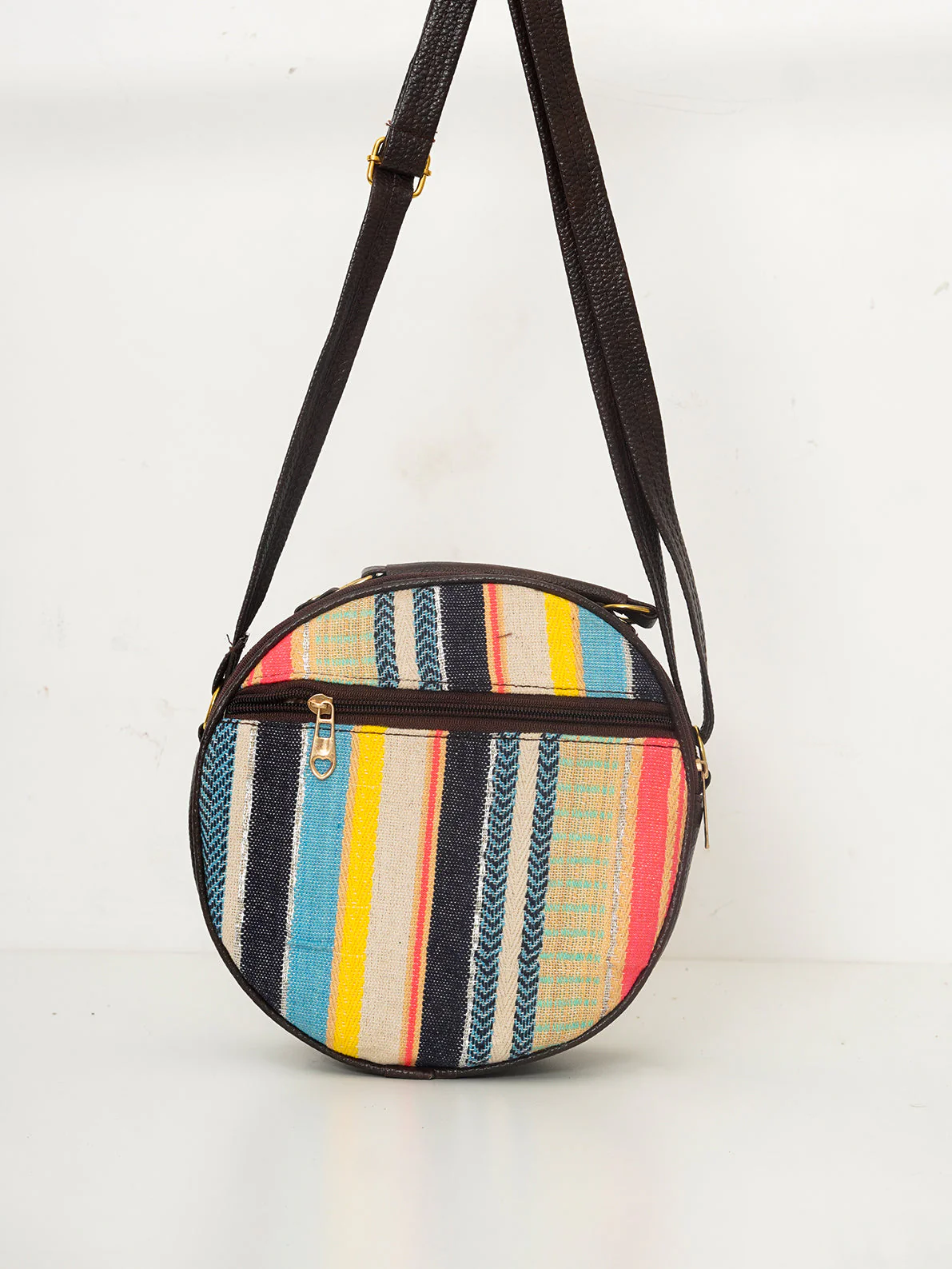 Multicolor & Brown - Ajrakh Hand Bag - Image 2