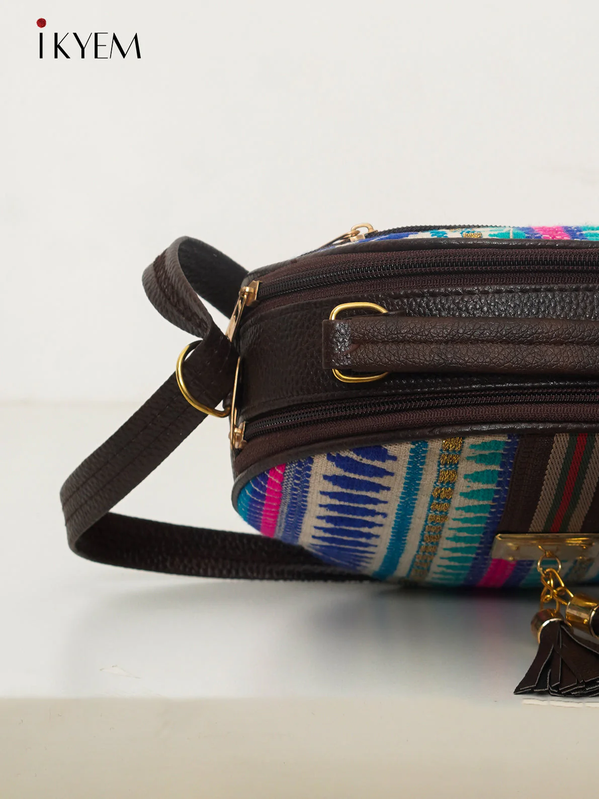 Multicolor - Ajrakh Handbag - Image 3