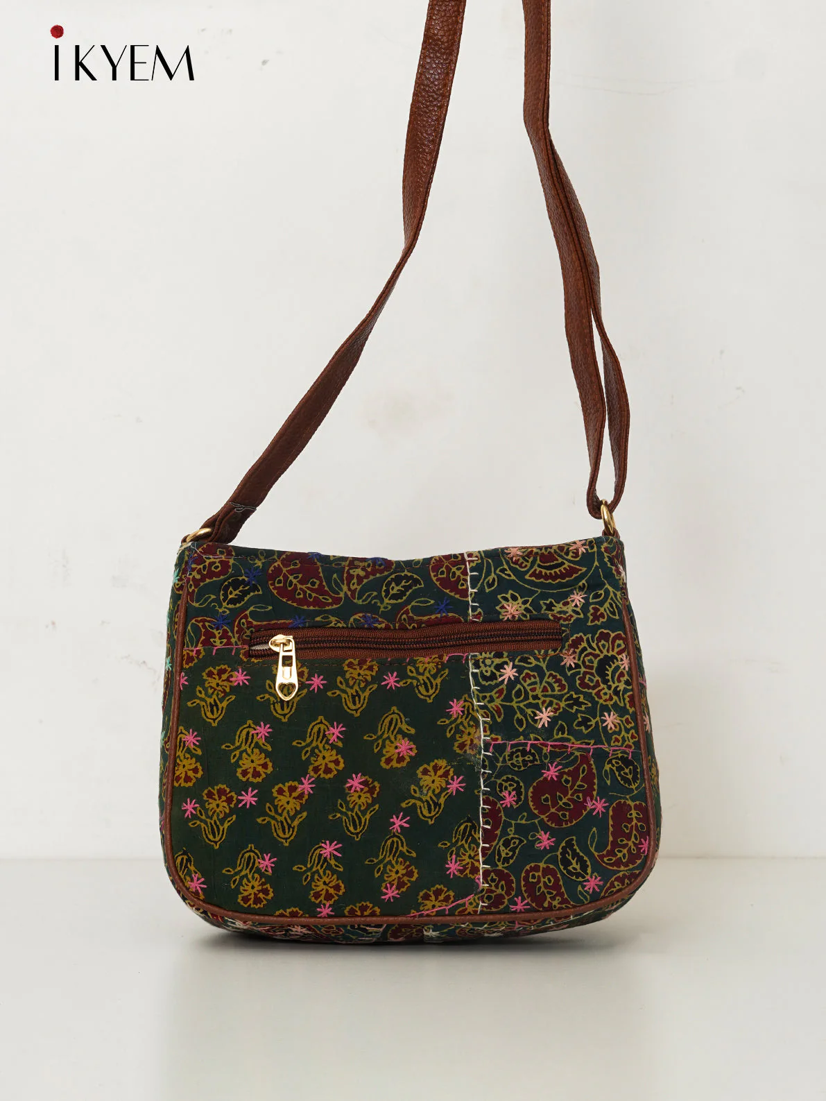 Blue & Green - Ajrakh Handbag - Image 2