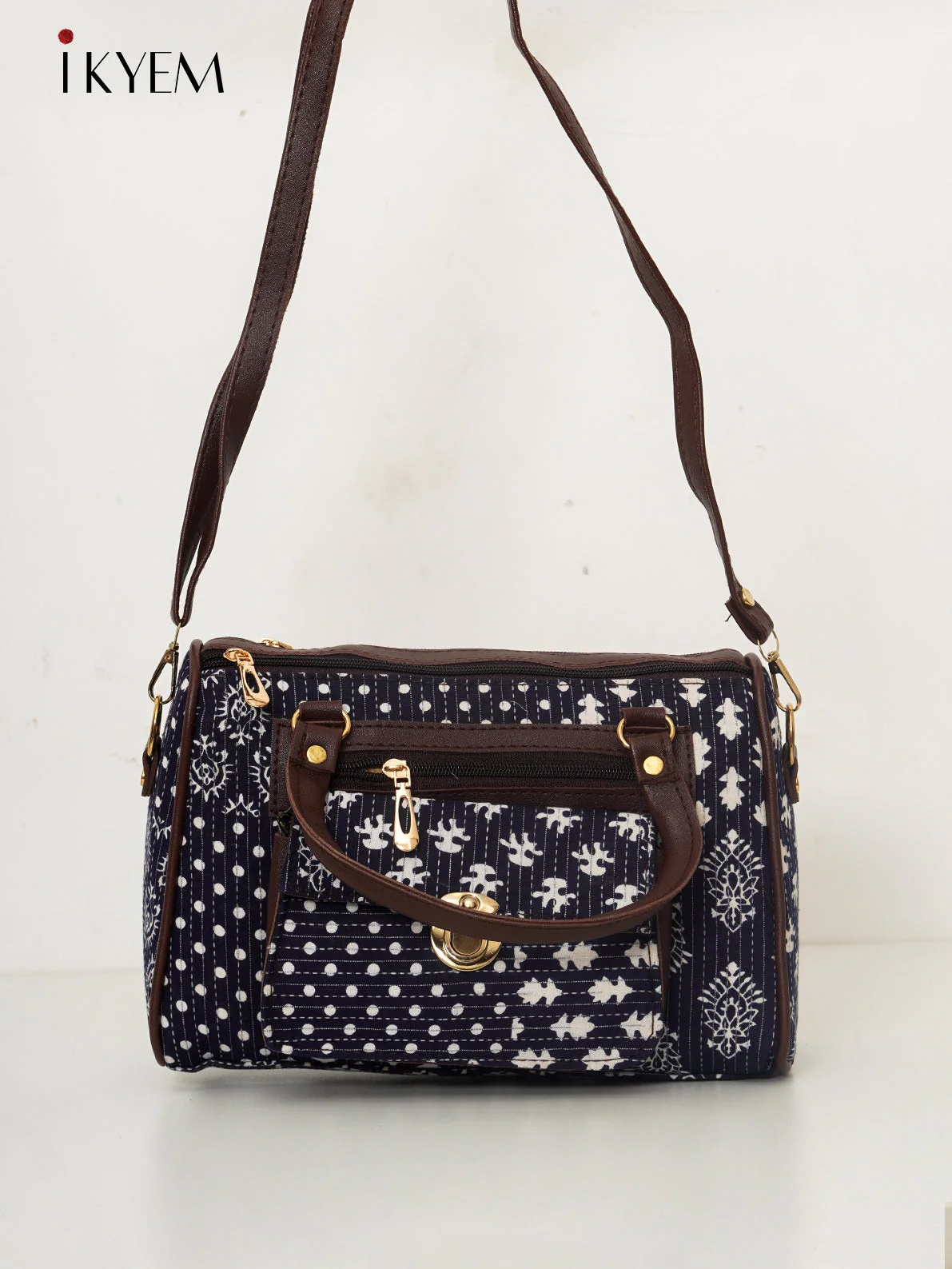 Black - Ajrakh HandBag - Image 2