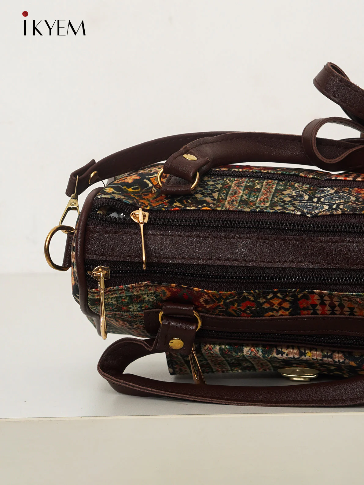 Blue & Brown - Ajrakh Handbag - Image 3