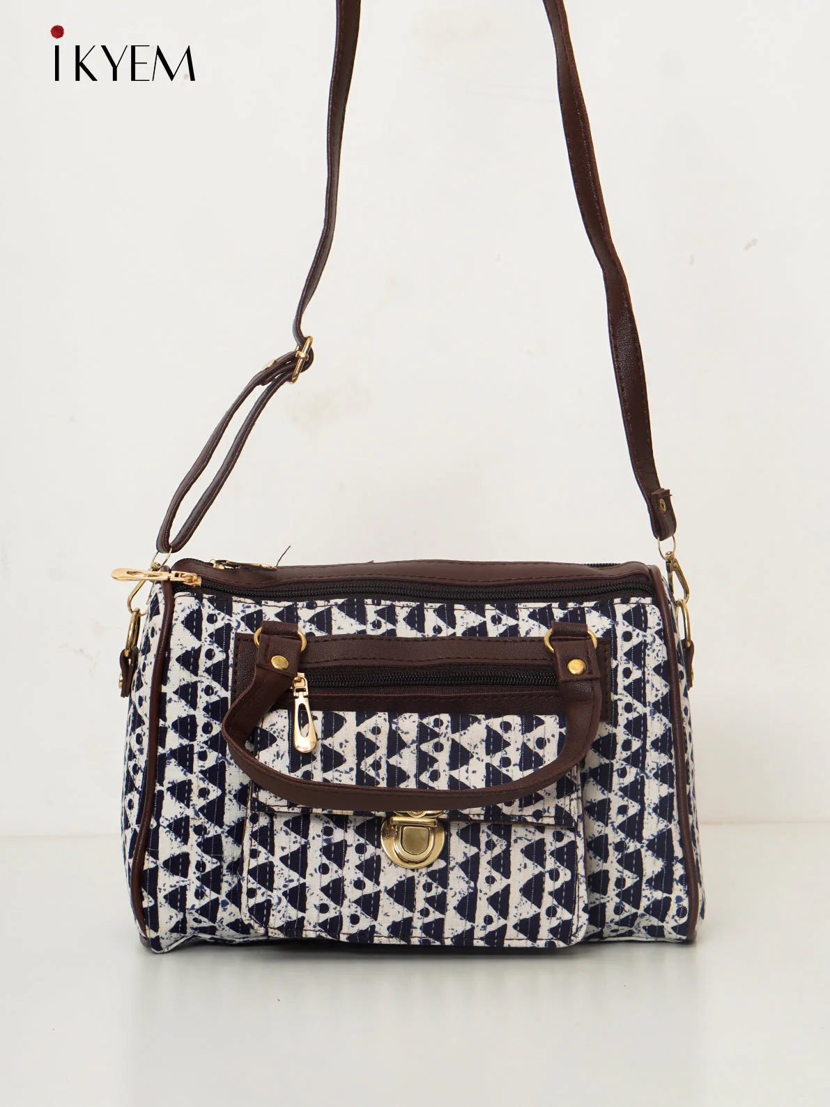 White & Black - Ajrakh Hand Bags - Image 2
