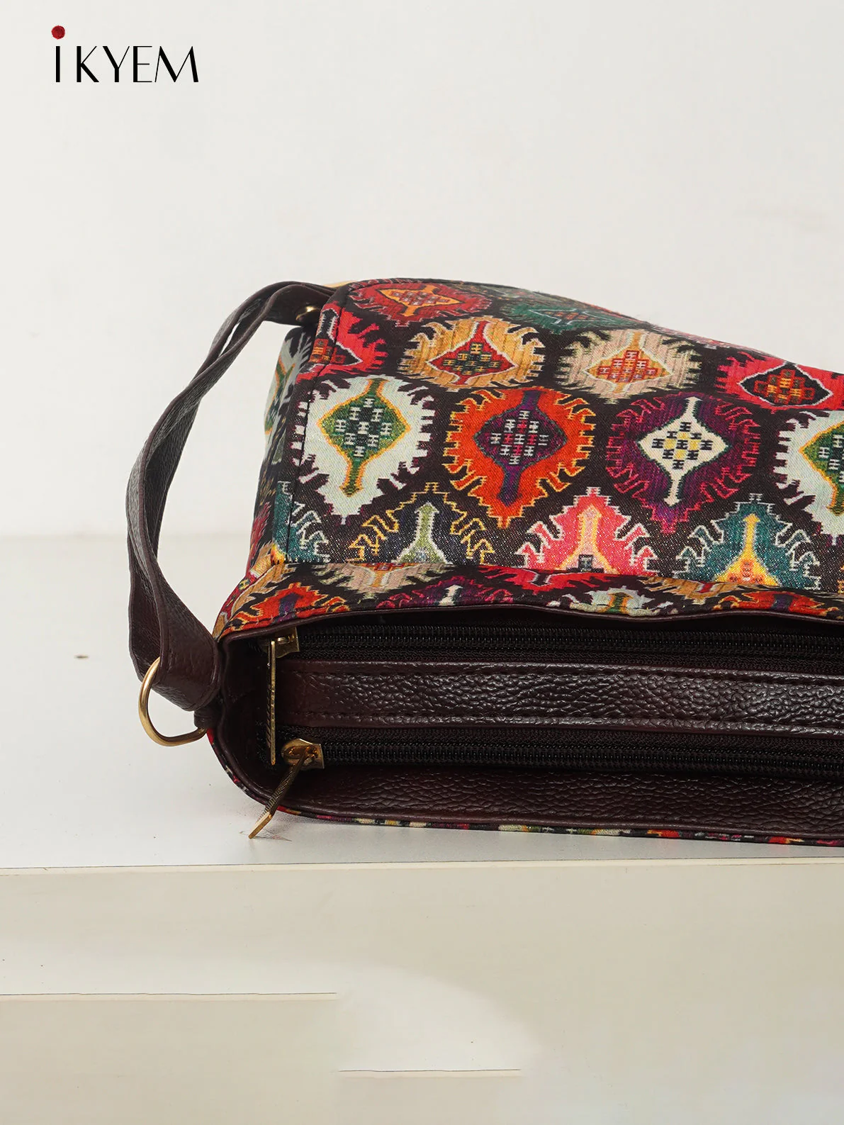 Pink & Green - Ajrakh Handbag - Image 3