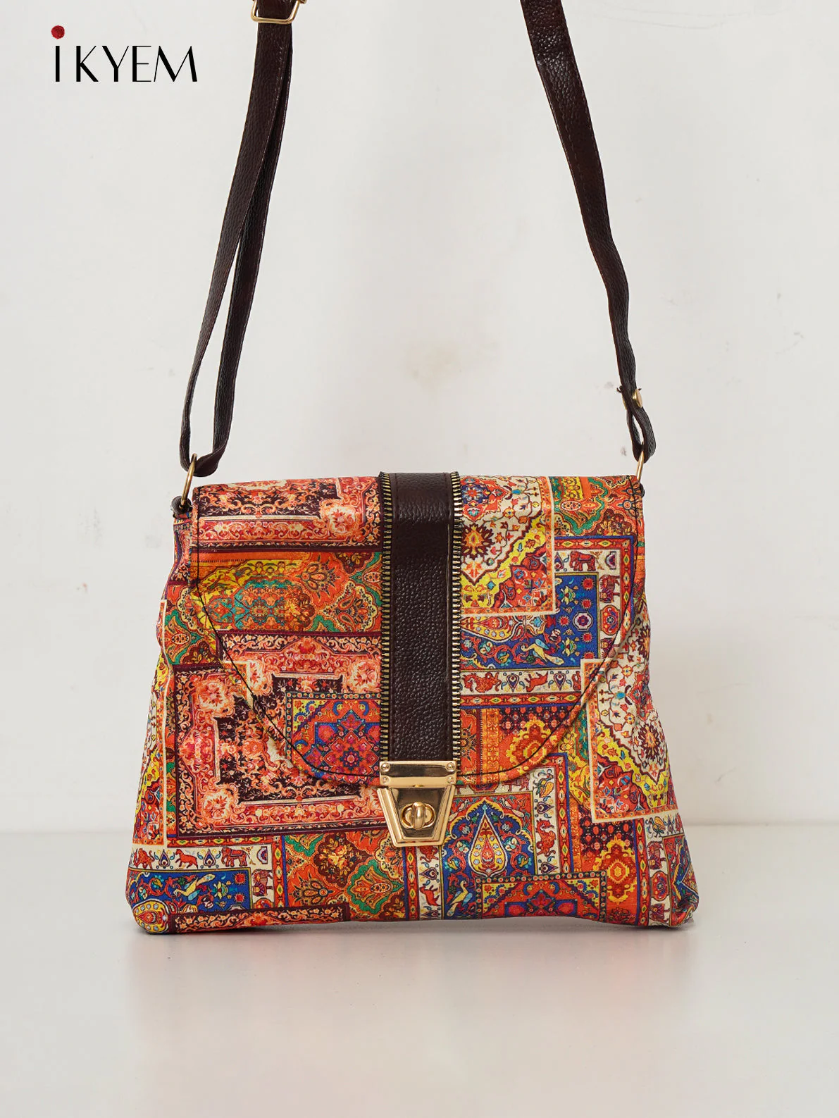 Orange - Ajrakh Handbag