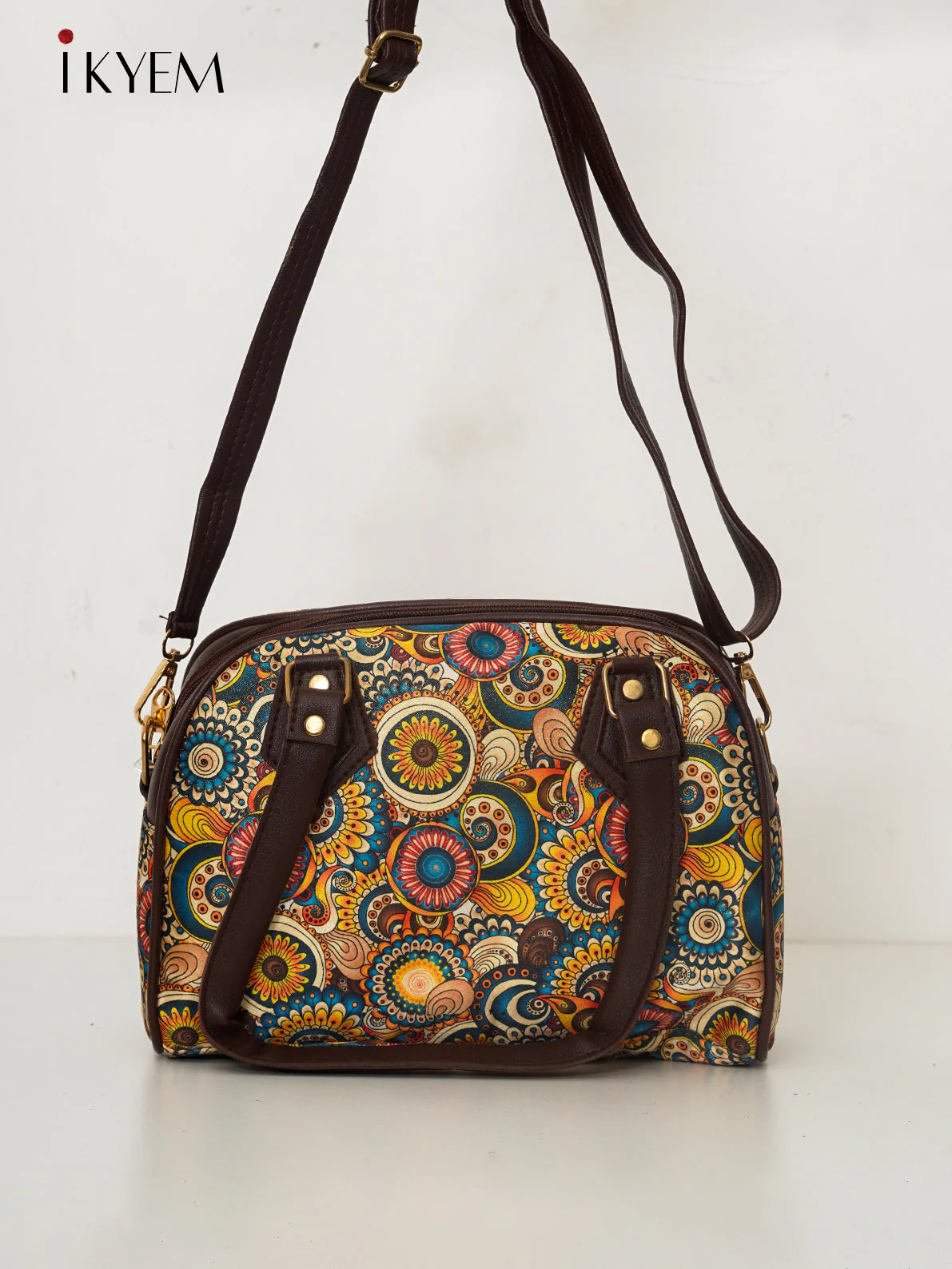 Blue & Brown - Ajrakh HandBag - Image 2