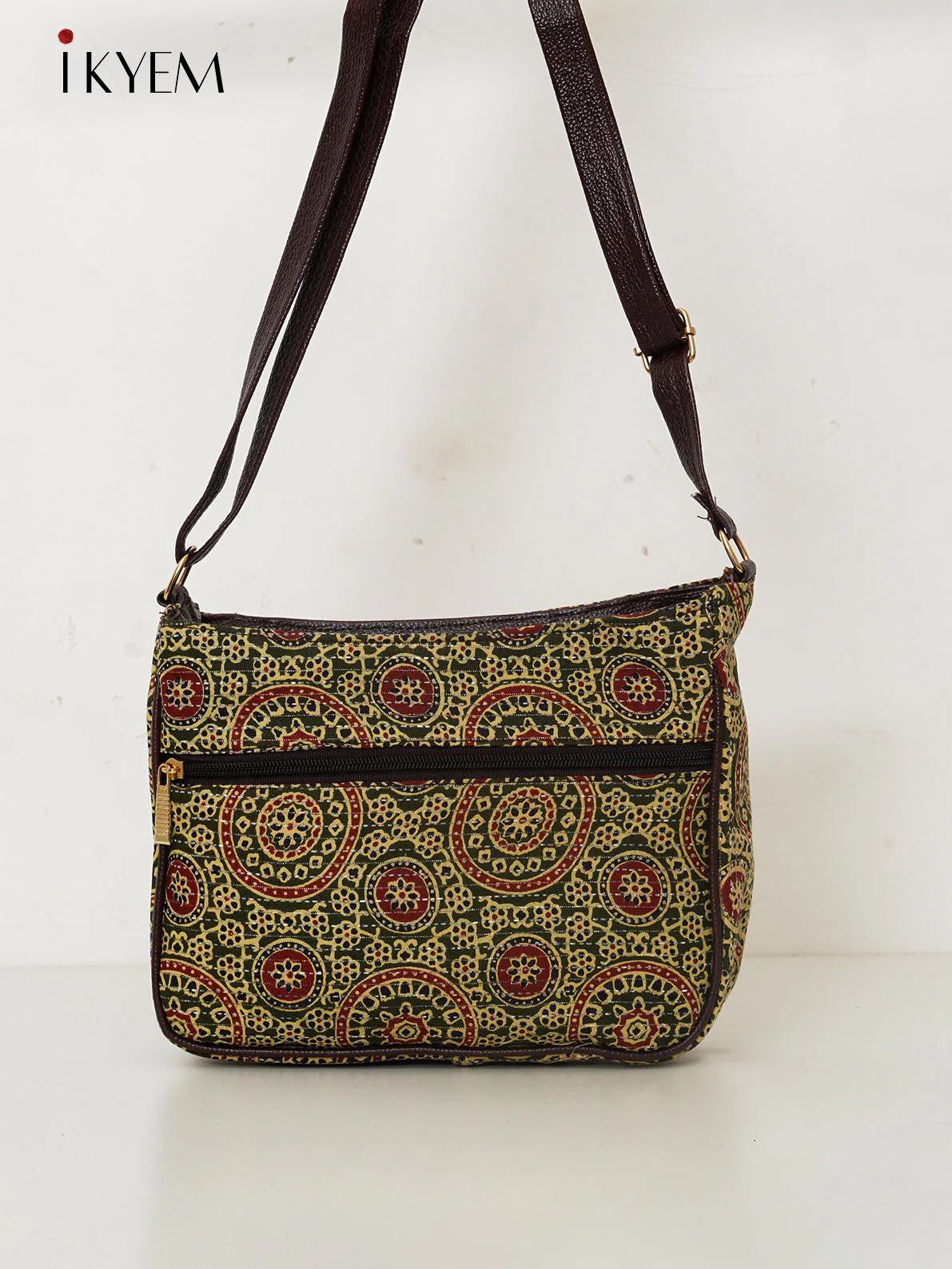 Green - Ajrakh Handbag - Image 2