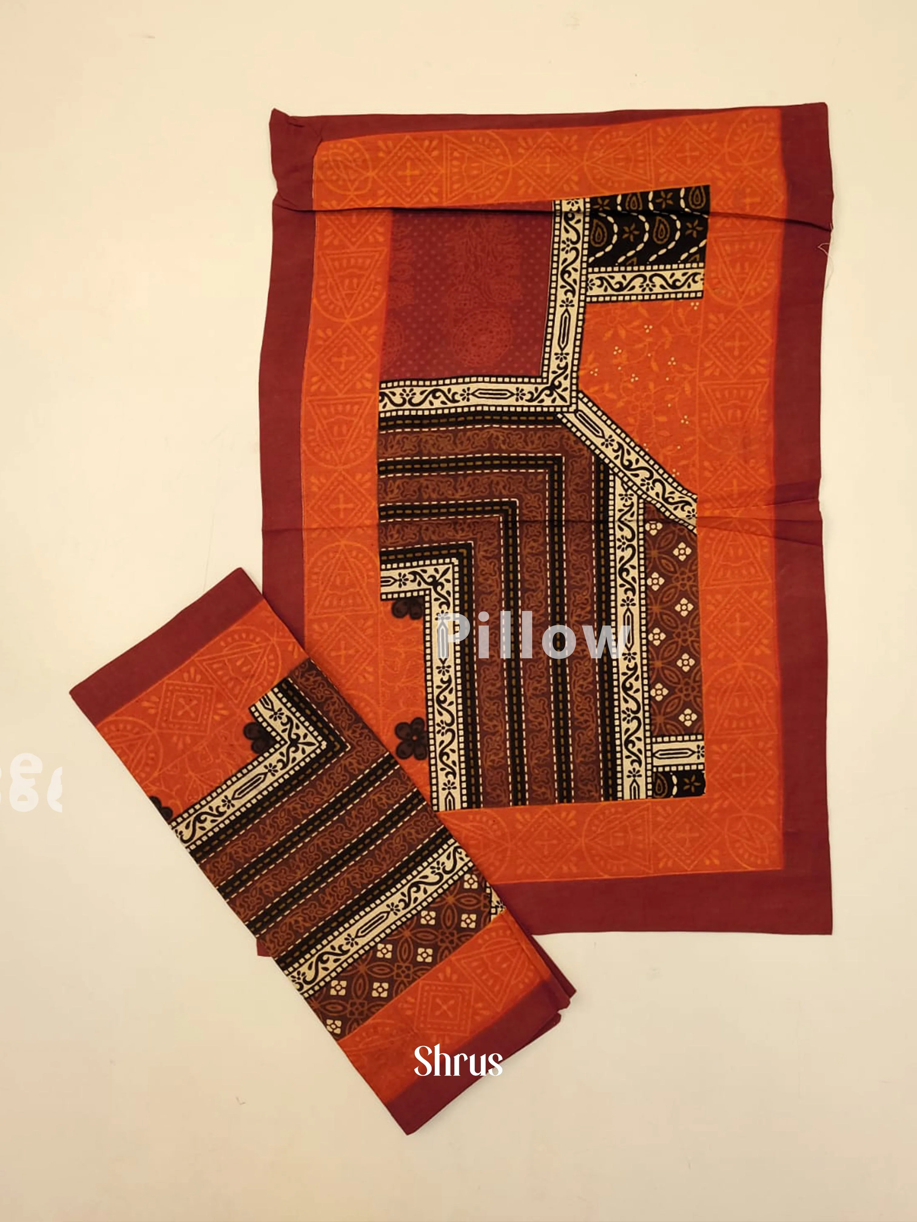 Orange & Maroon - Bed Spreads - Image 3