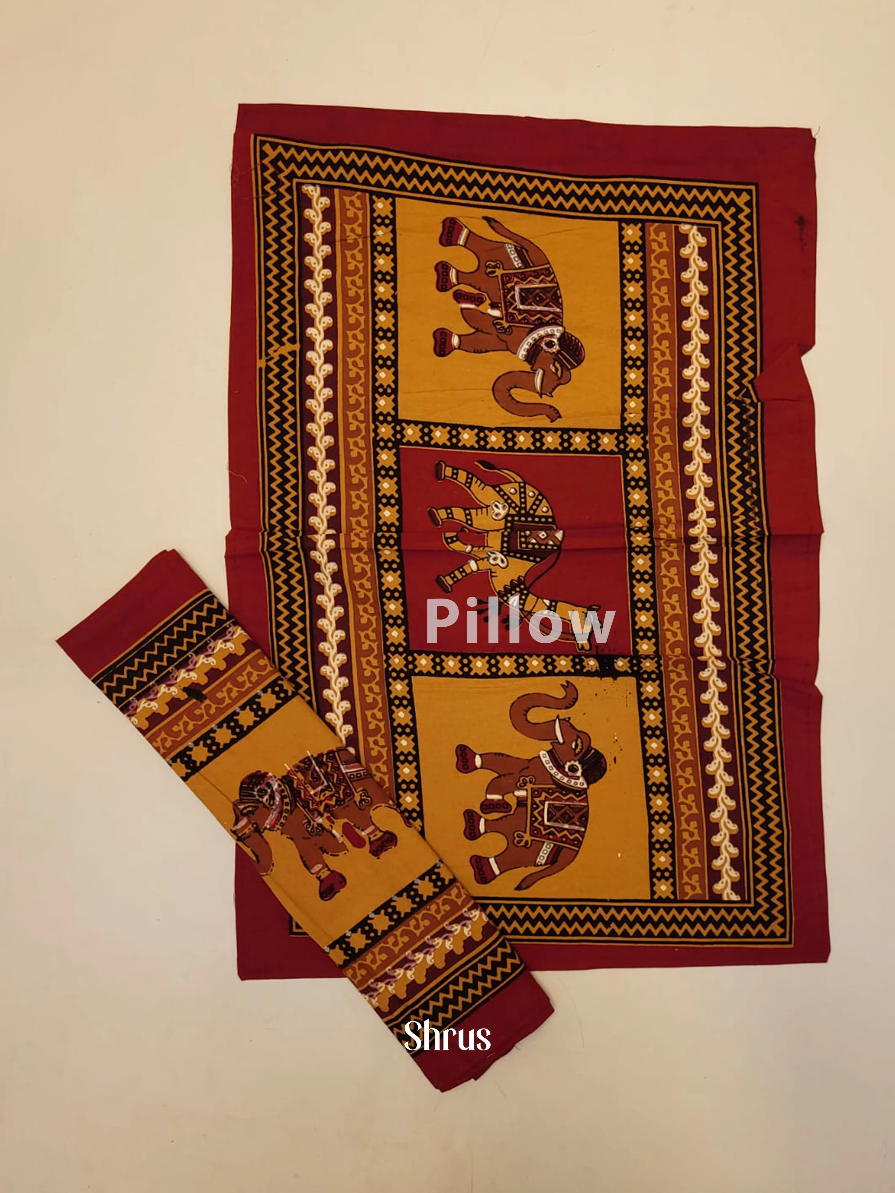 Mustard & Red -Bed Spreads - Image 3