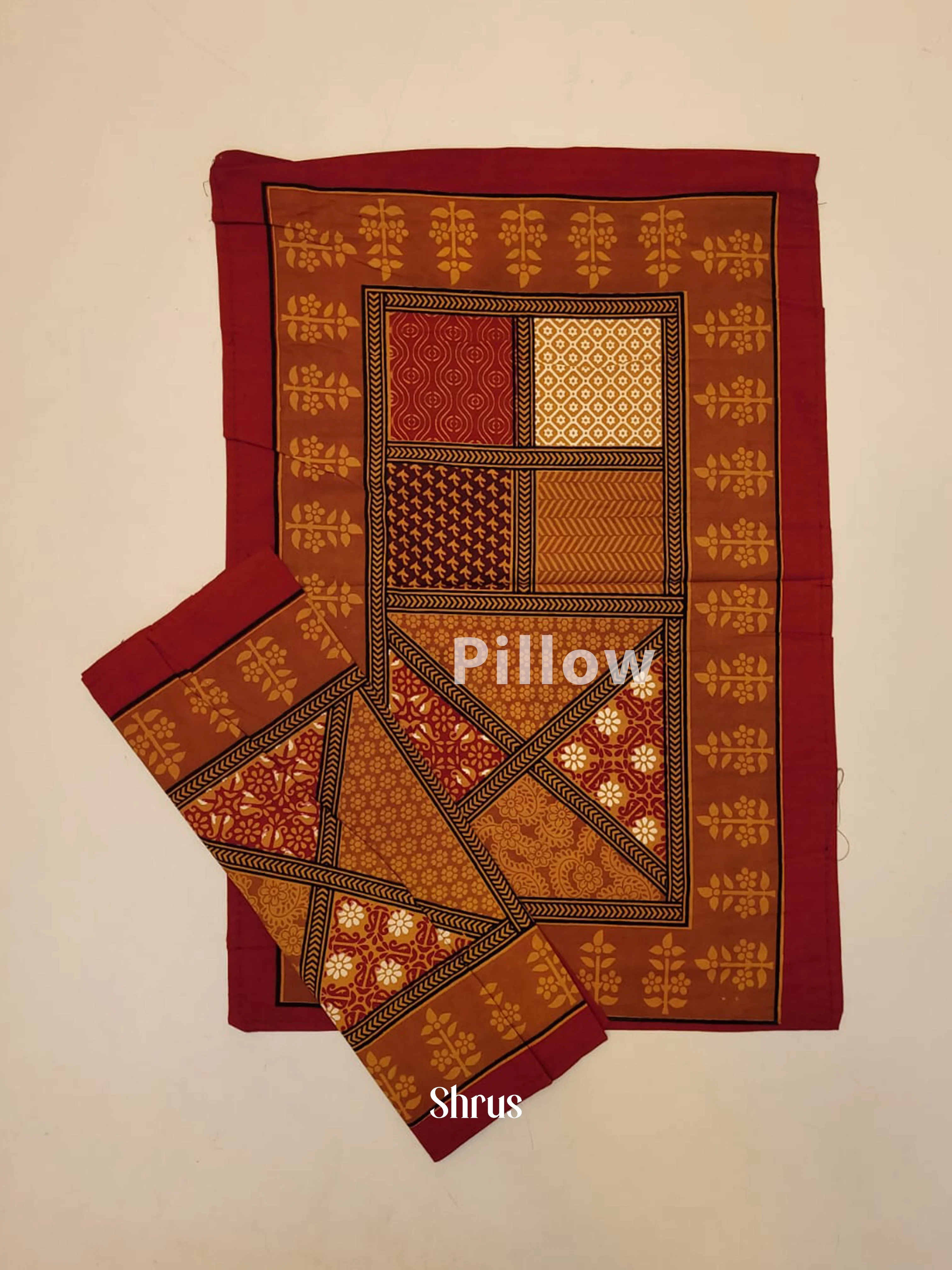 Mustard & Maroon -Bed Spreads - Image 3