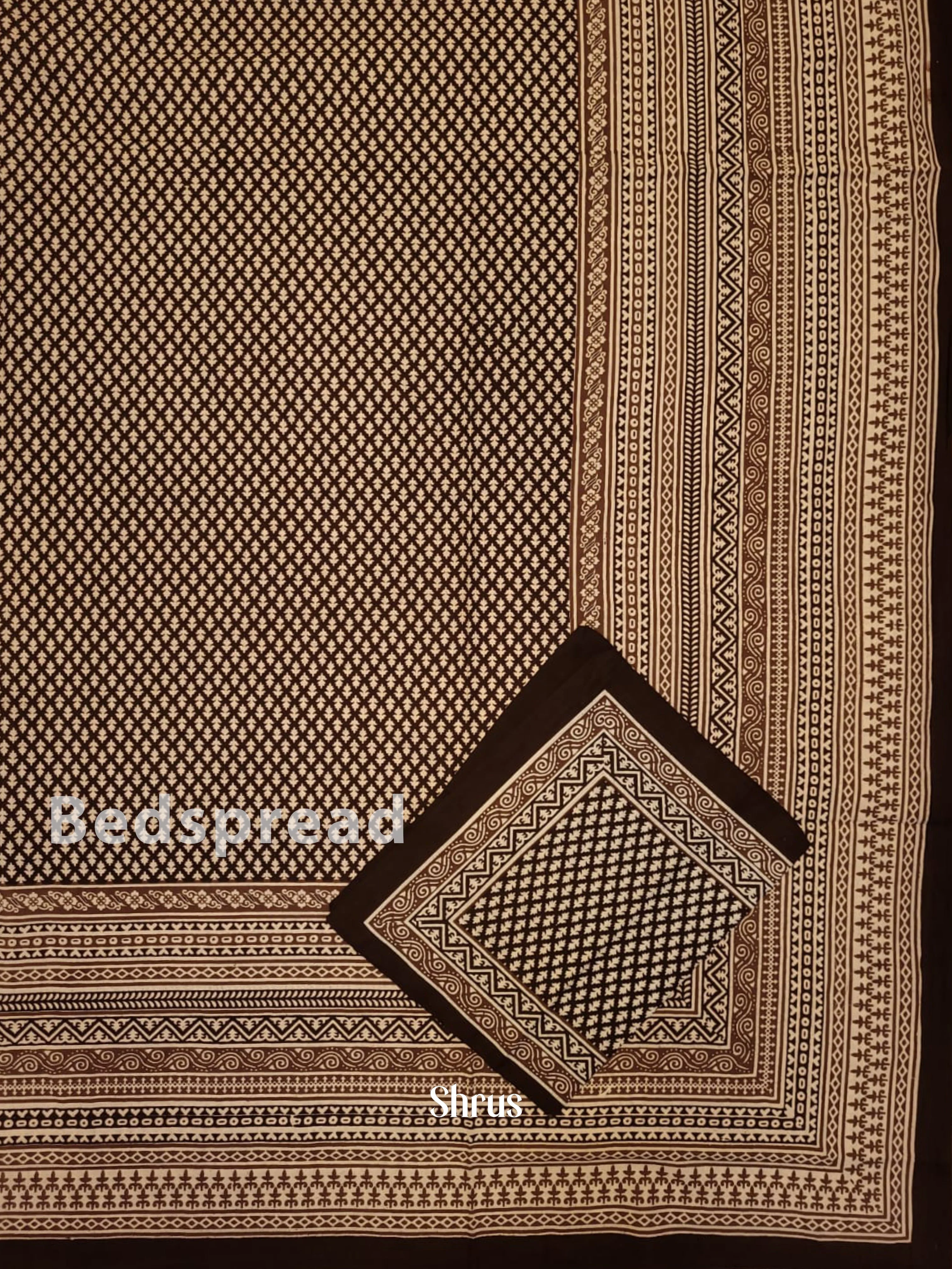 Brown & Cream - Bed Spreads - Image 2