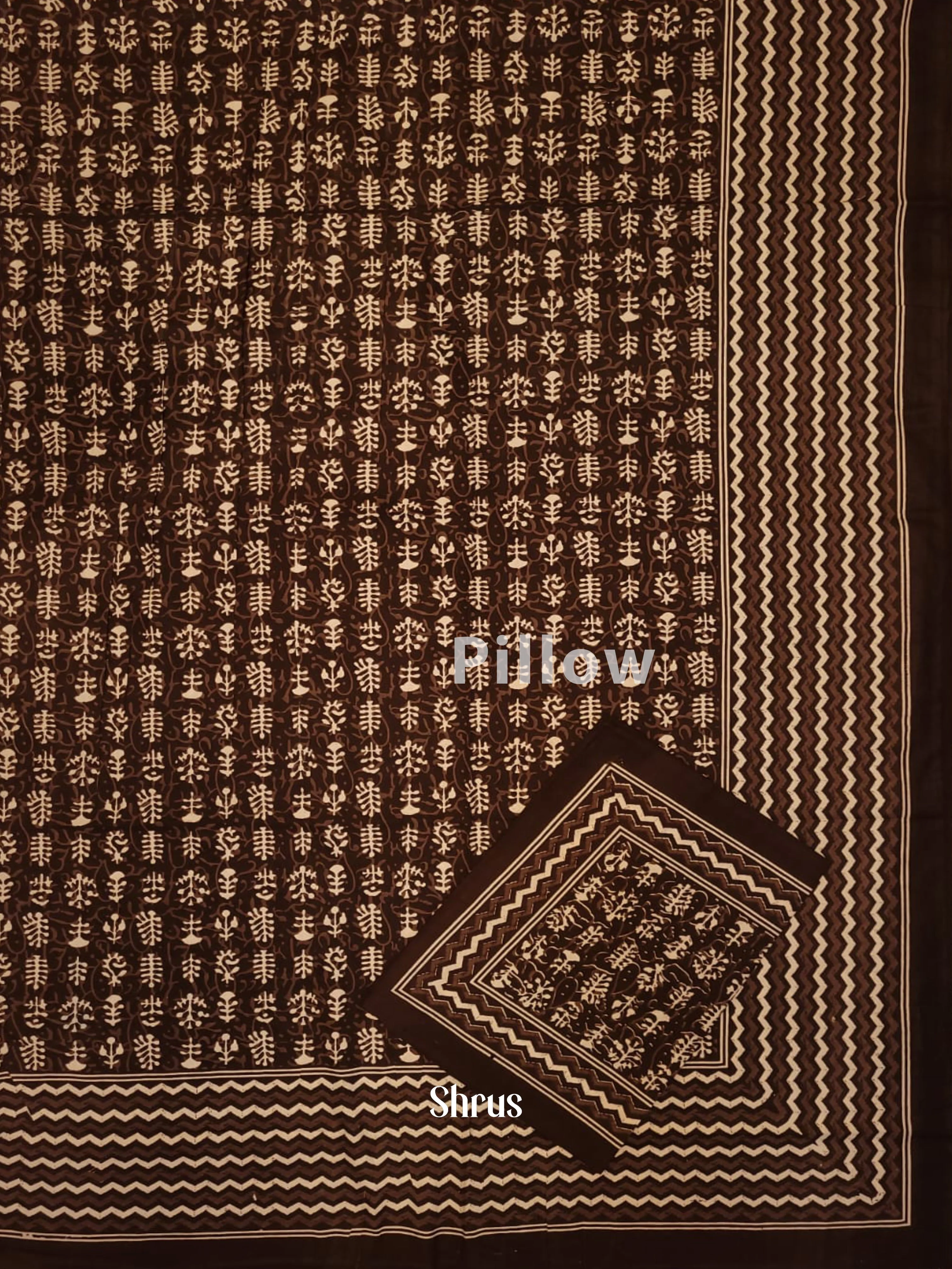 Brown & Cream -Bed Spreads - Image 2