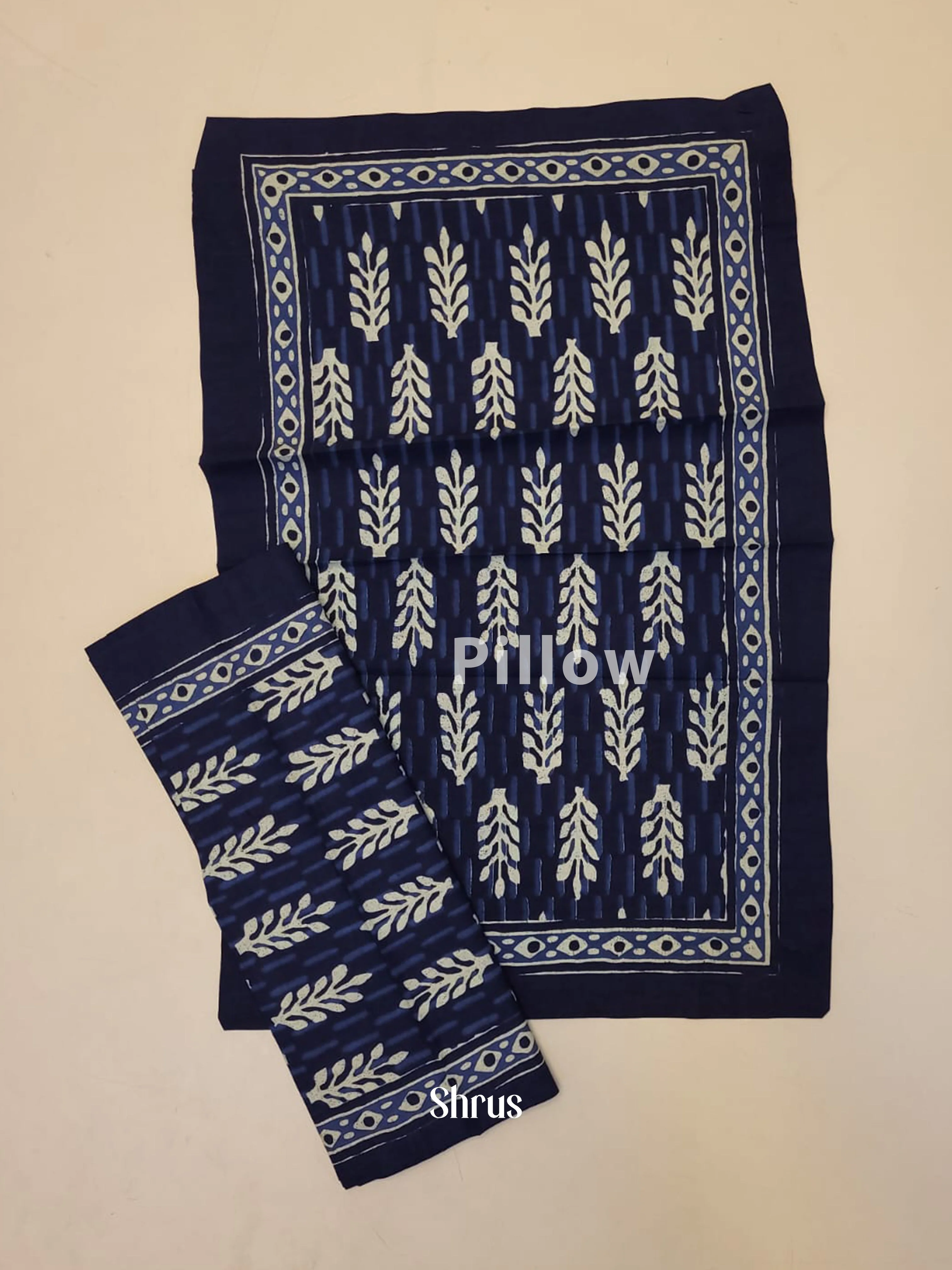 Indigo & Cream  -Bed Spreads - Image 3