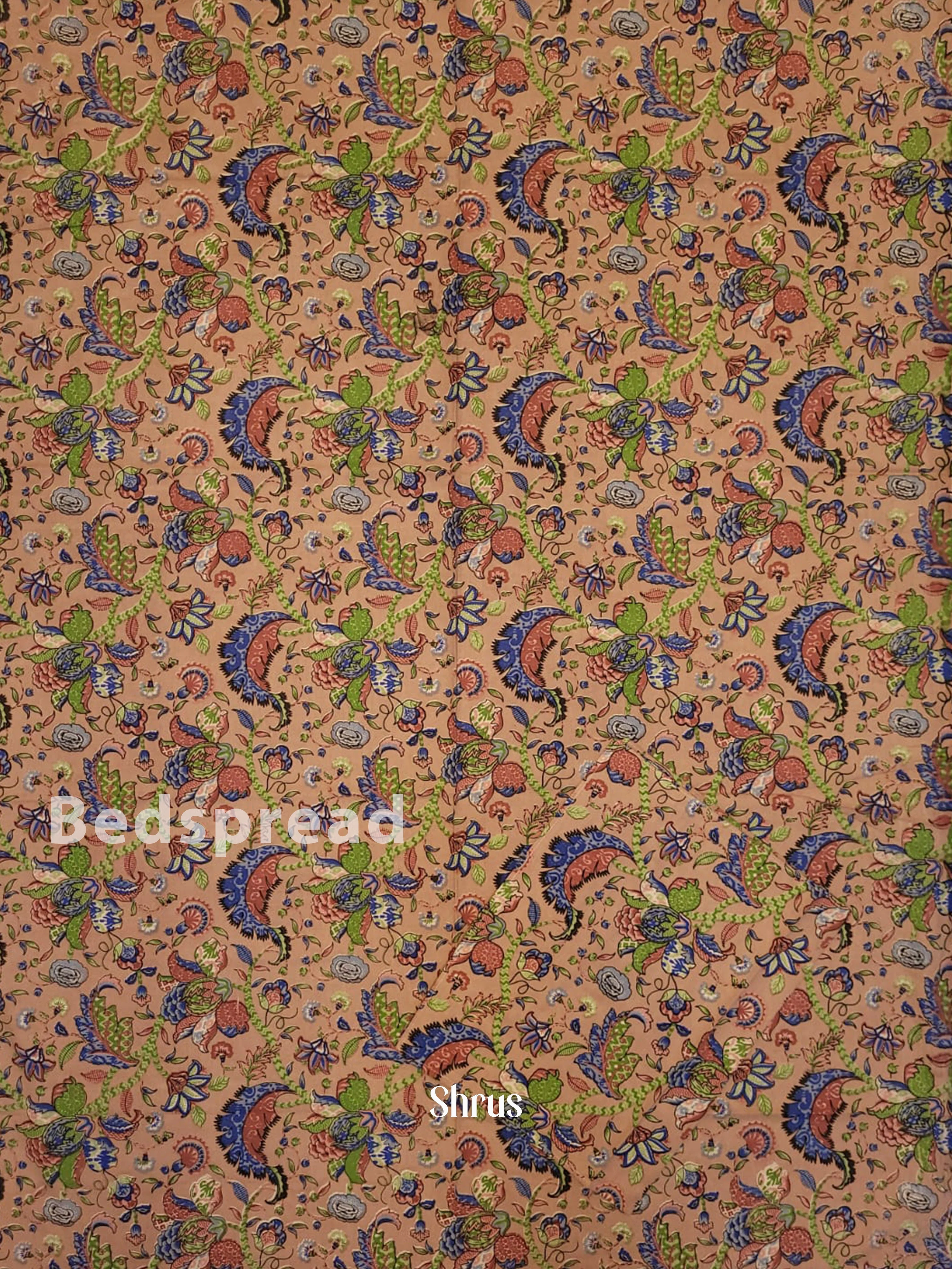 Peach & Blue - Bed Spreads - Image 2