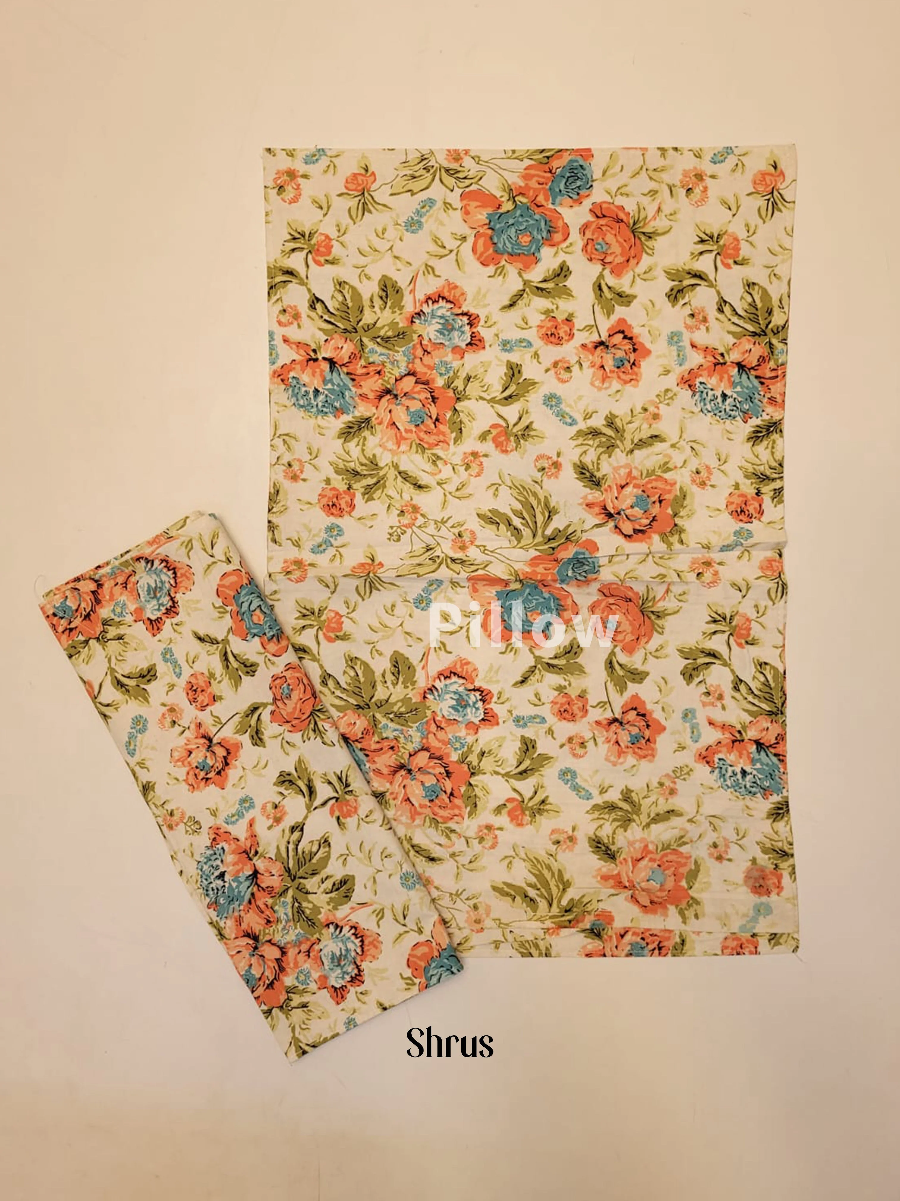 Cream & Peachish Pink - Bed Spreads - Image 3