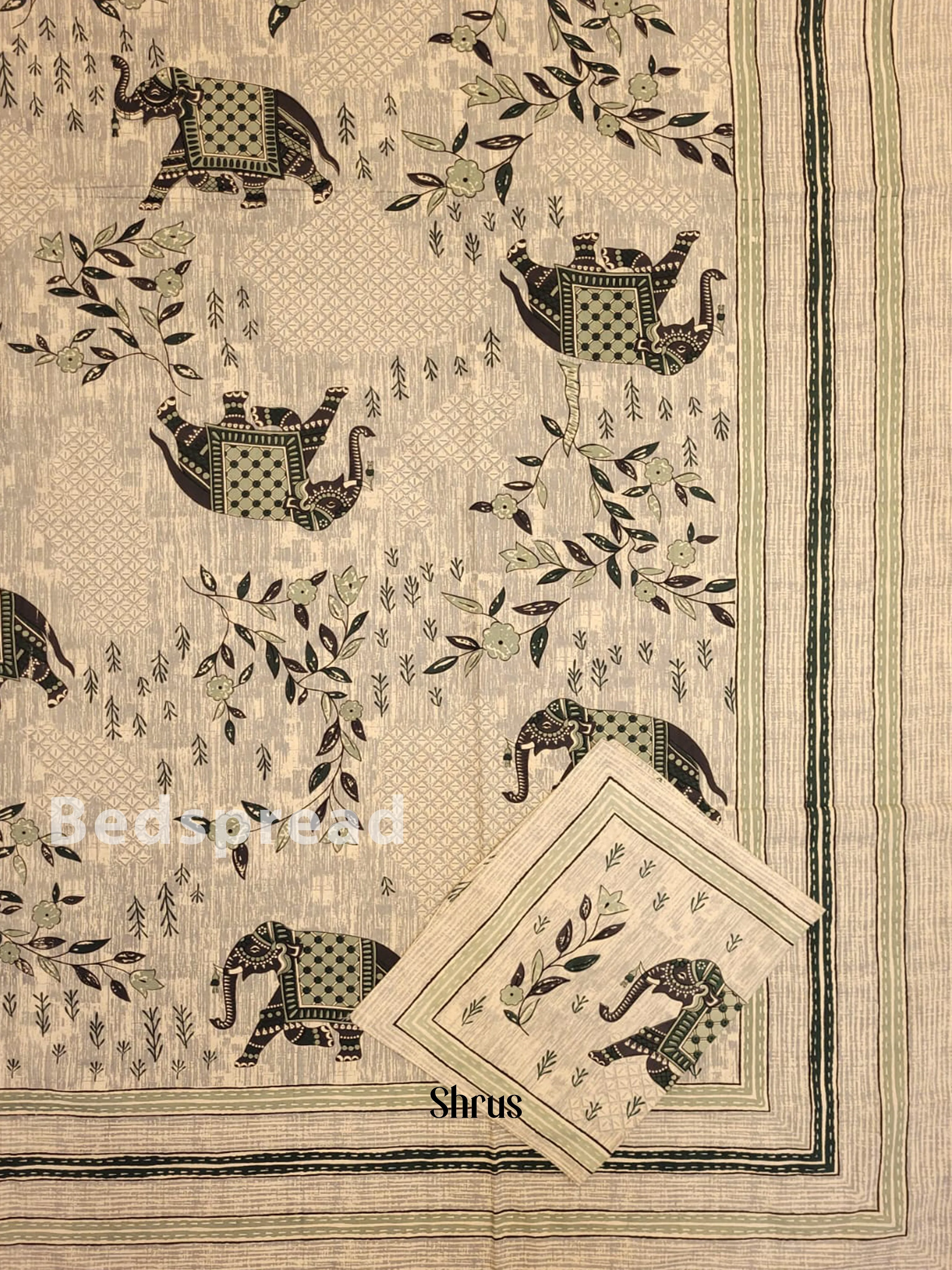 Grey & Green - Bed Spreads - Image 2