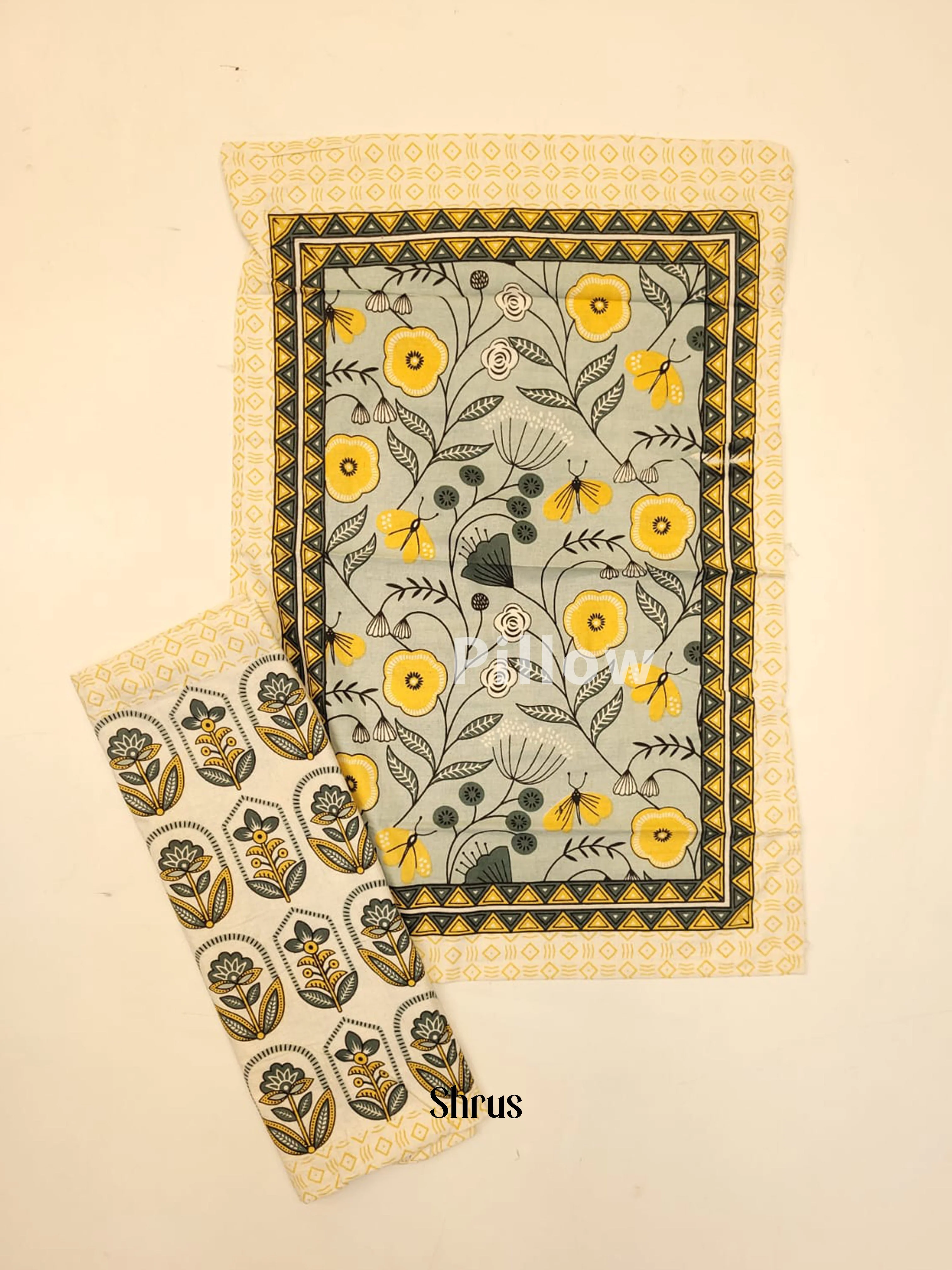 Grey & Yellow - Bed Spreads - Image 3