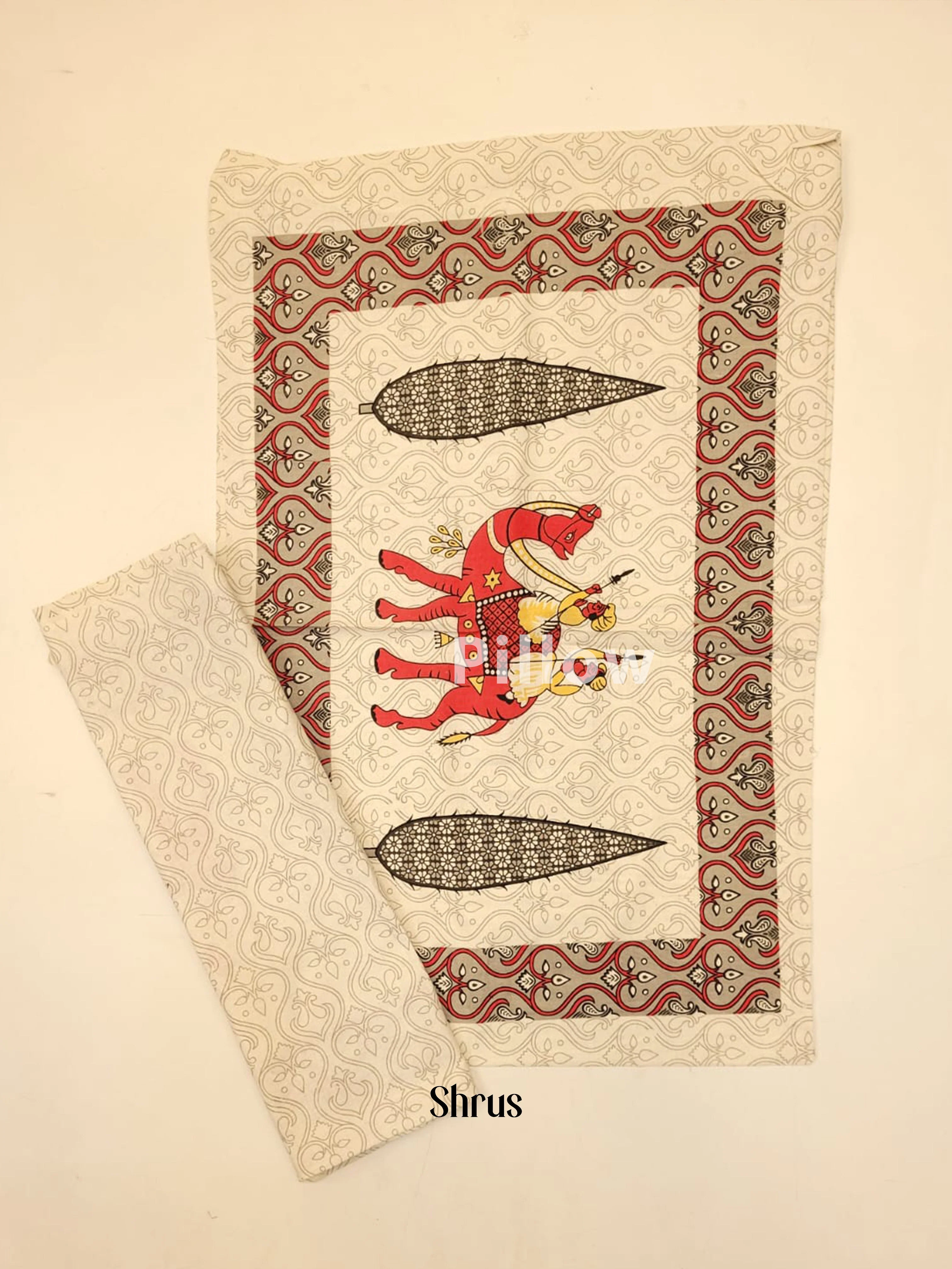Cream & Red - Bed Spreads - Image 3