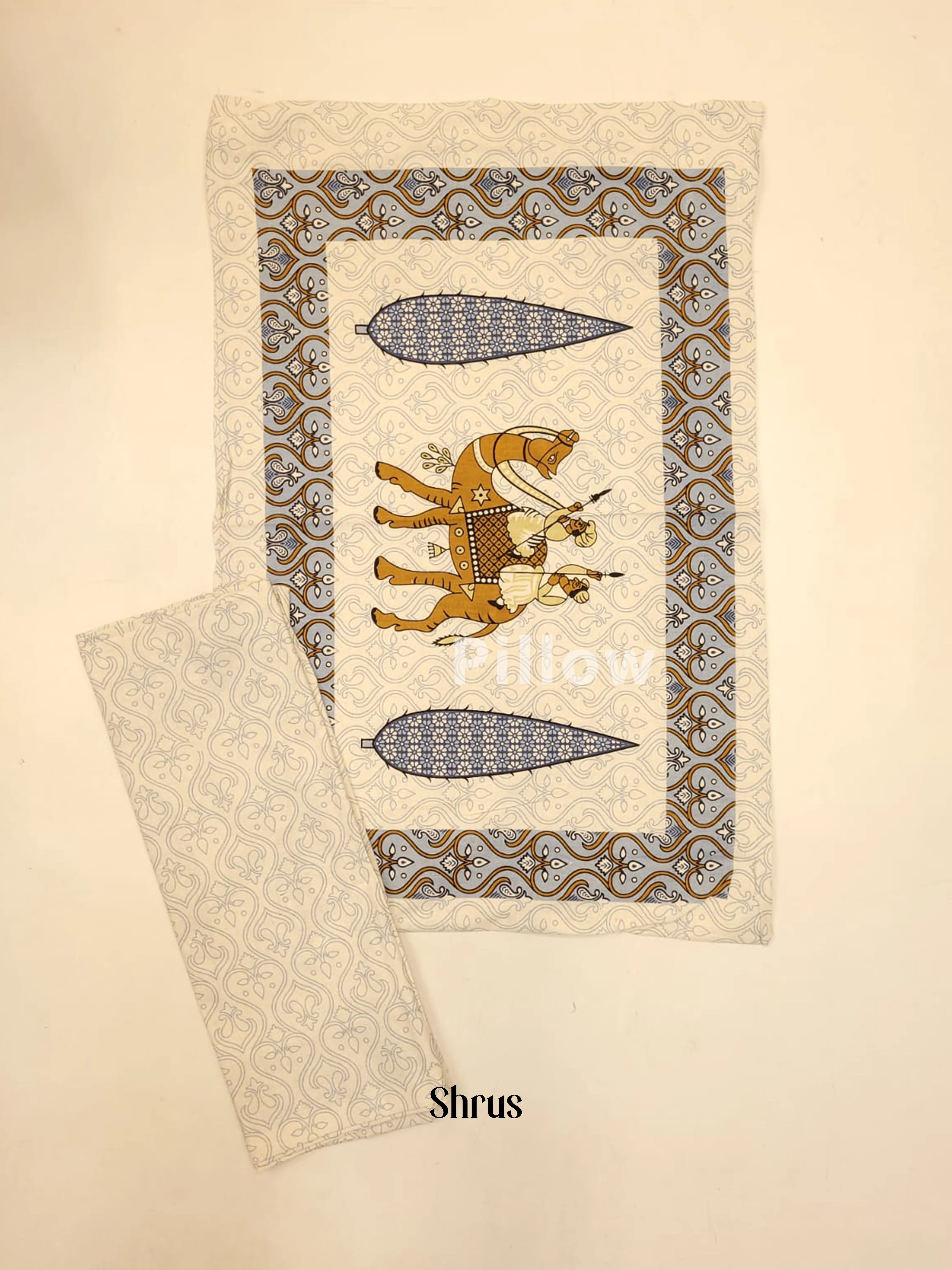 Cream & Blue - Bed Spreads - Image 3