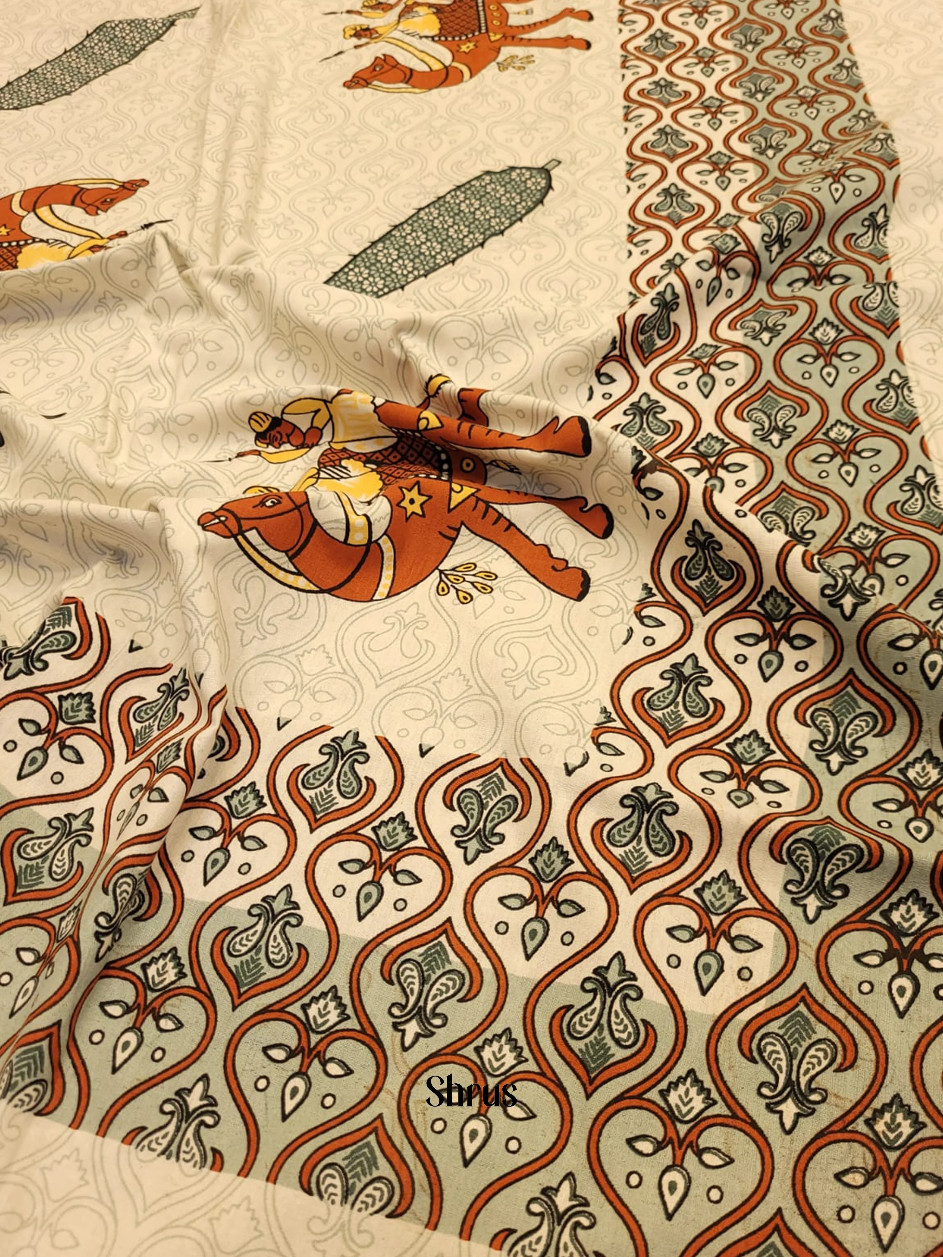 Cream & Grey - Bed Spreads