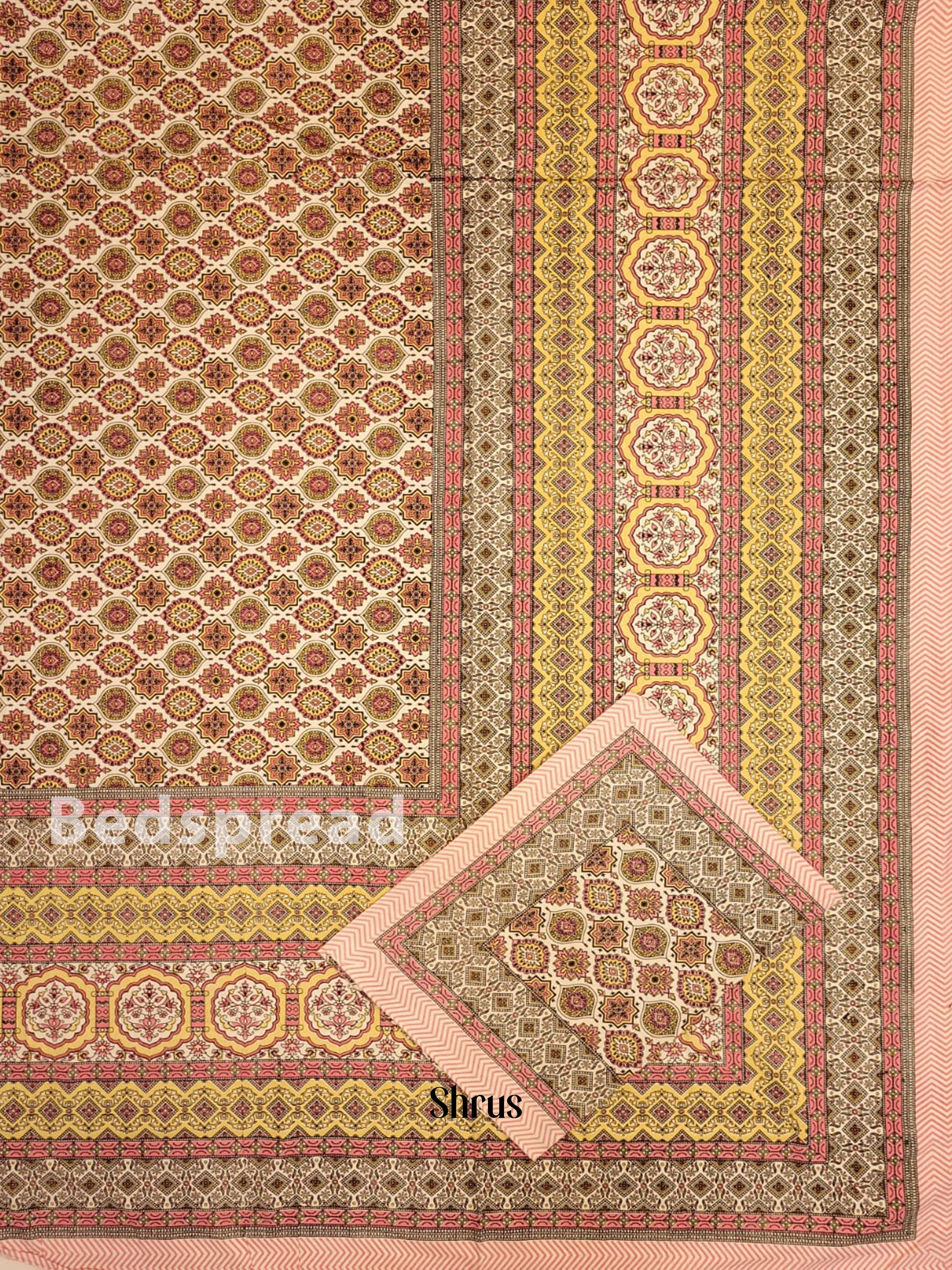 Pink & Cream - Bed Spreads - Image 2