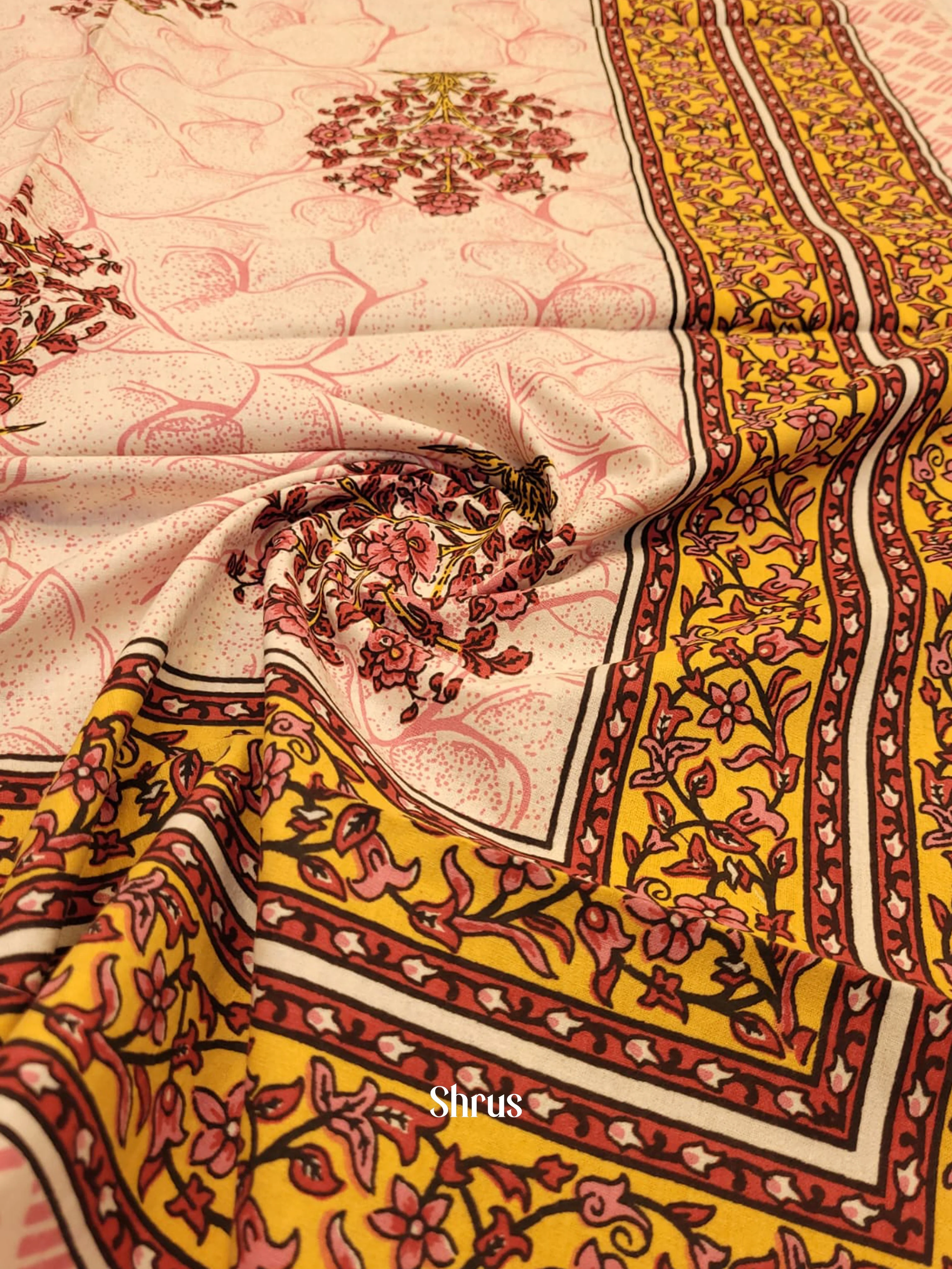 Pink & Mustard - Bed Spreads