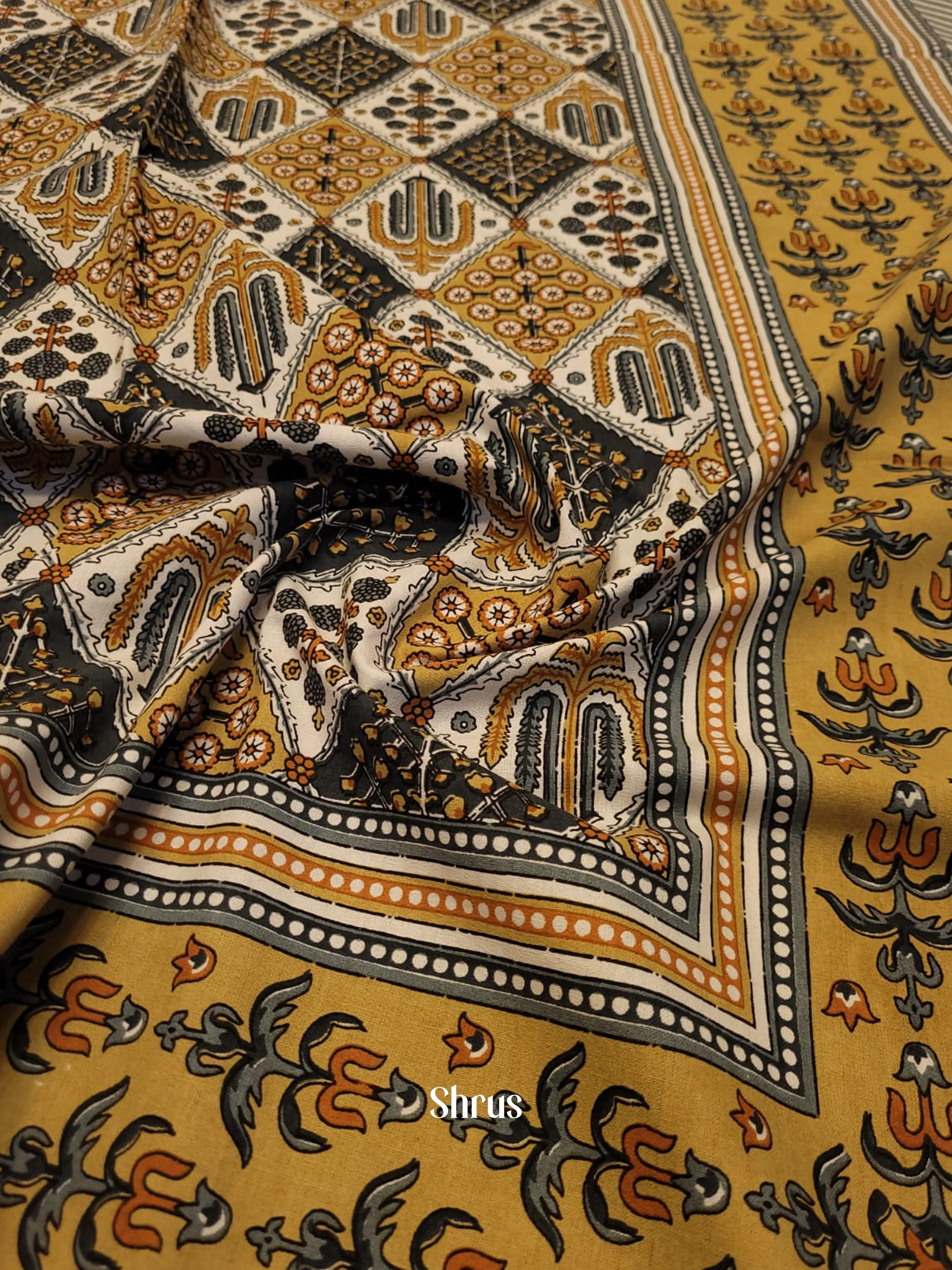 Mustard & Grey -Bed Spreads