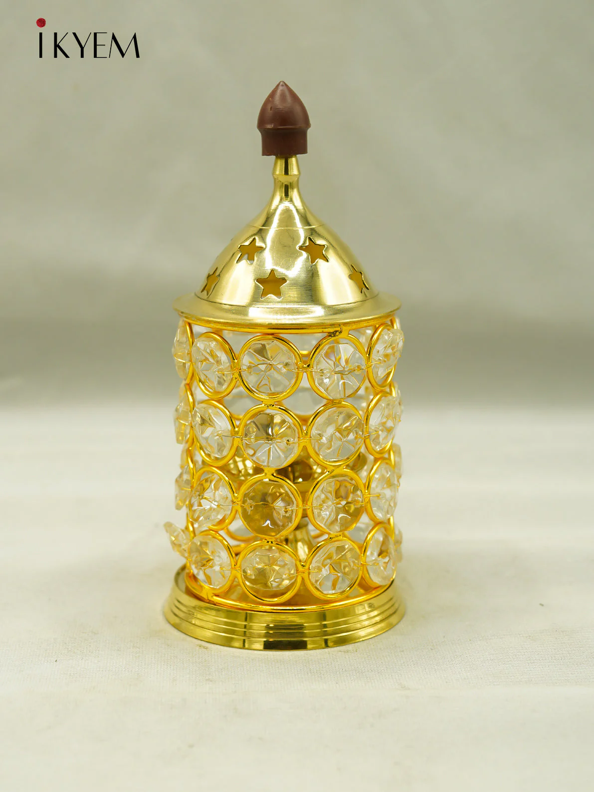 Brass Crystal Vilakku