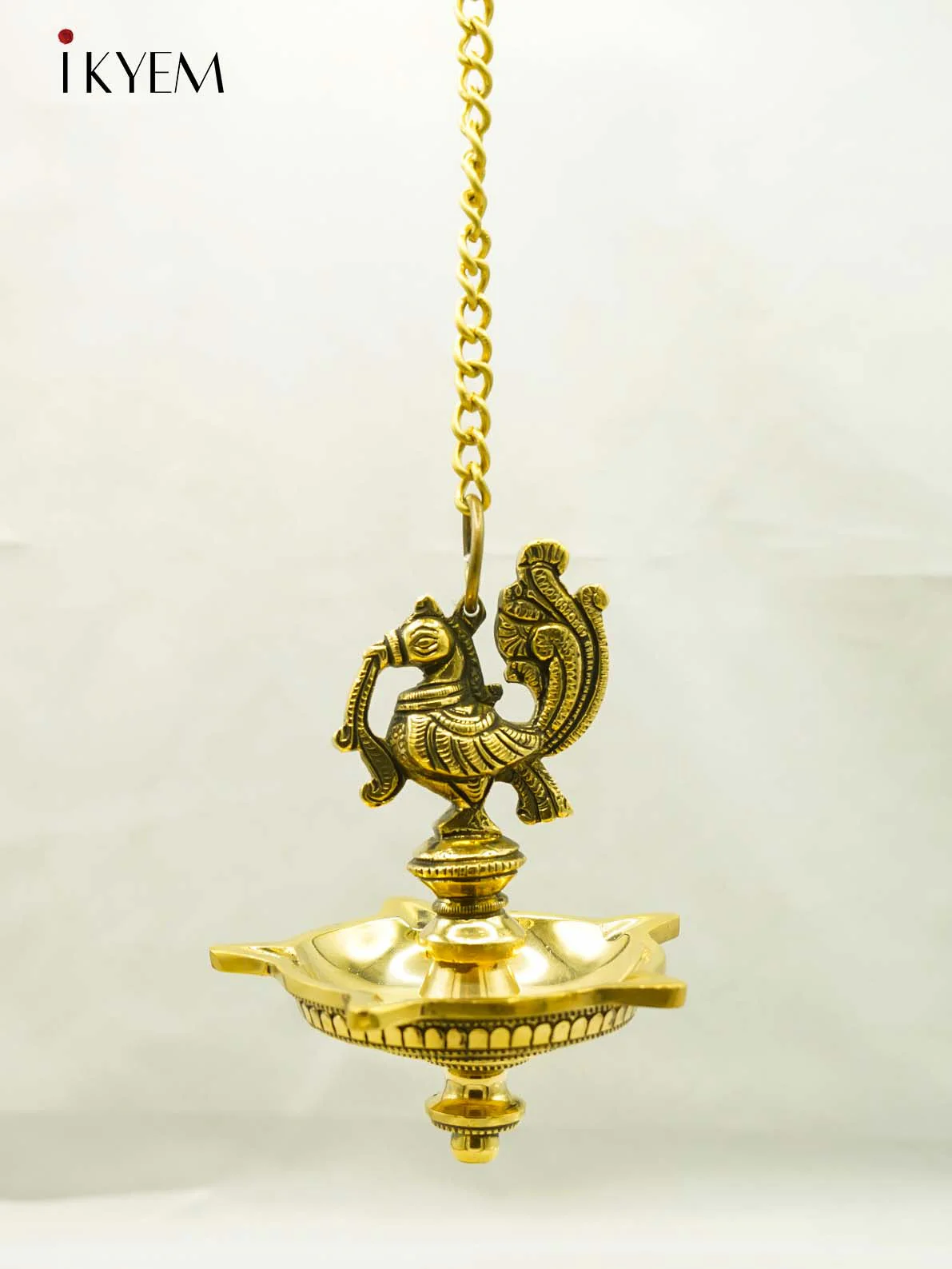 Brass Peacock Hanging Vilakku - Image 2