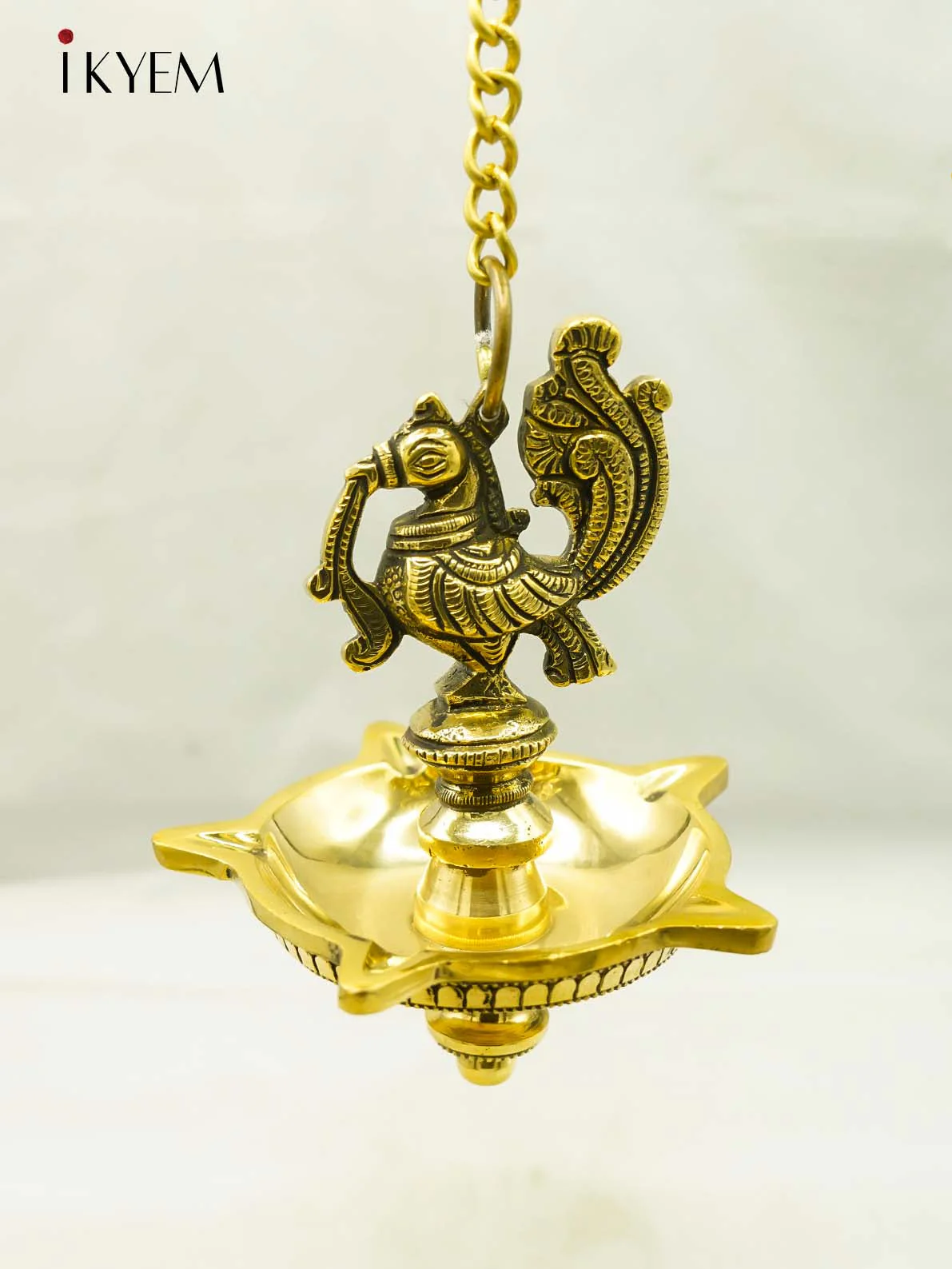 Brass Peacock Hanging Vilakku - Image 3