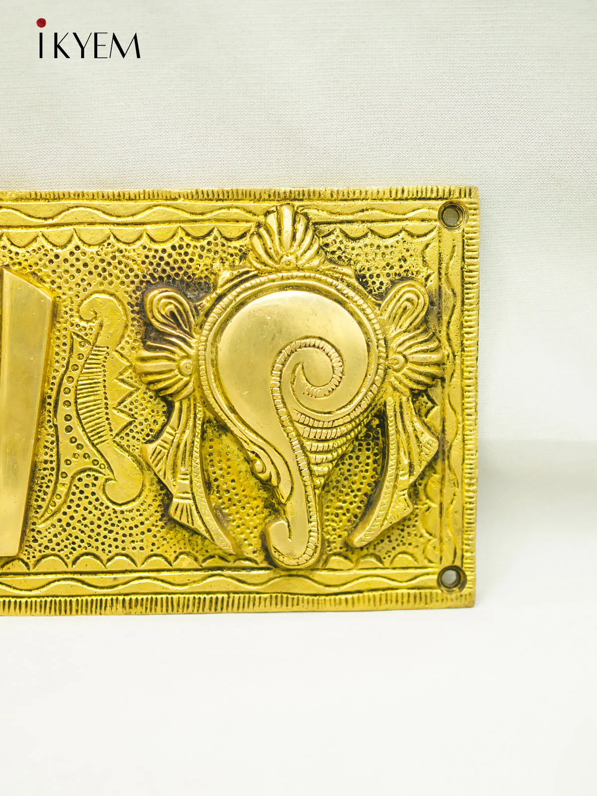 Brass Shanku Chakra Thiru Namam Wall Hanging - Image 3