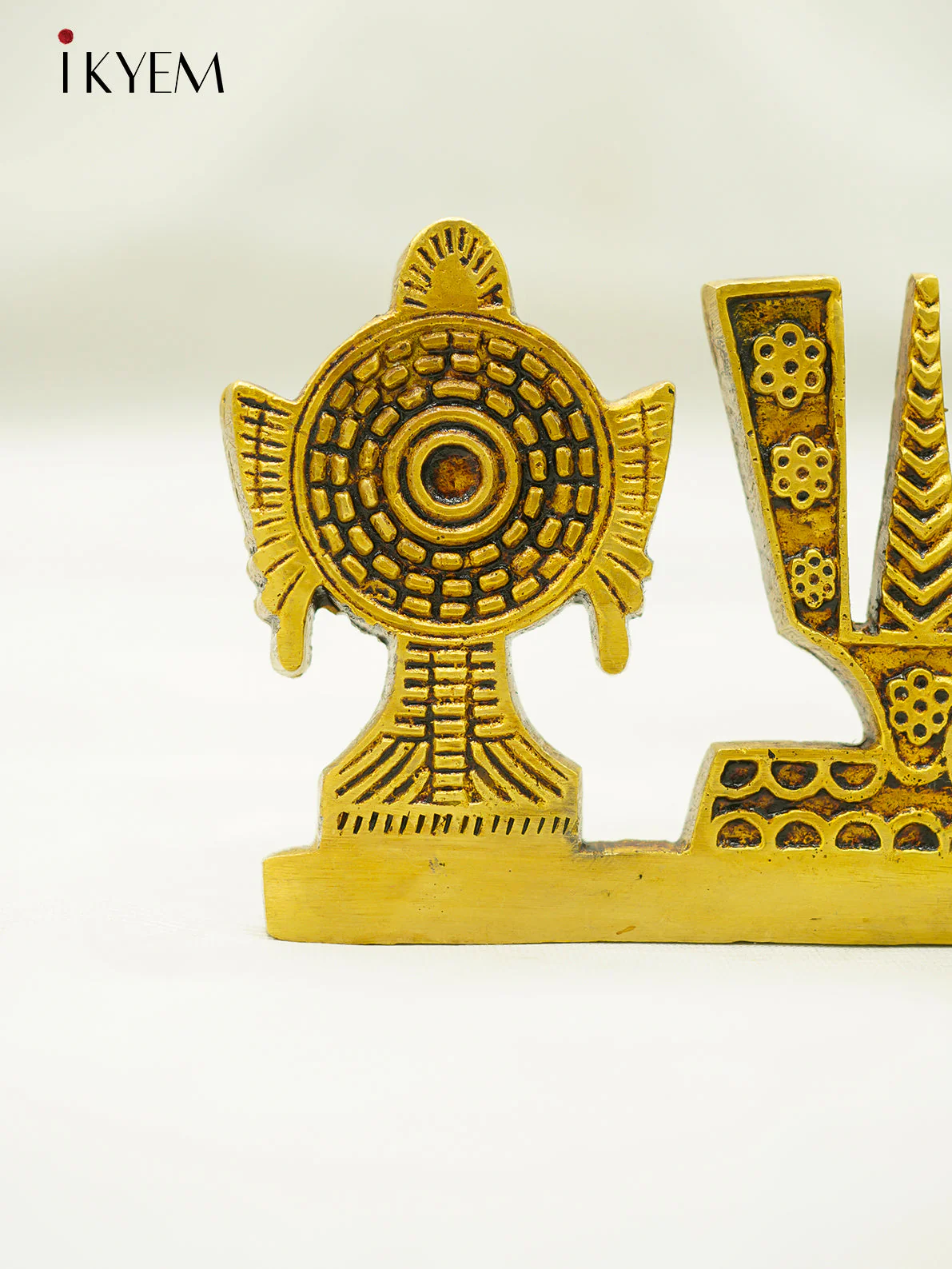 Brass Sangu, chakram , Namam stand - Image 3