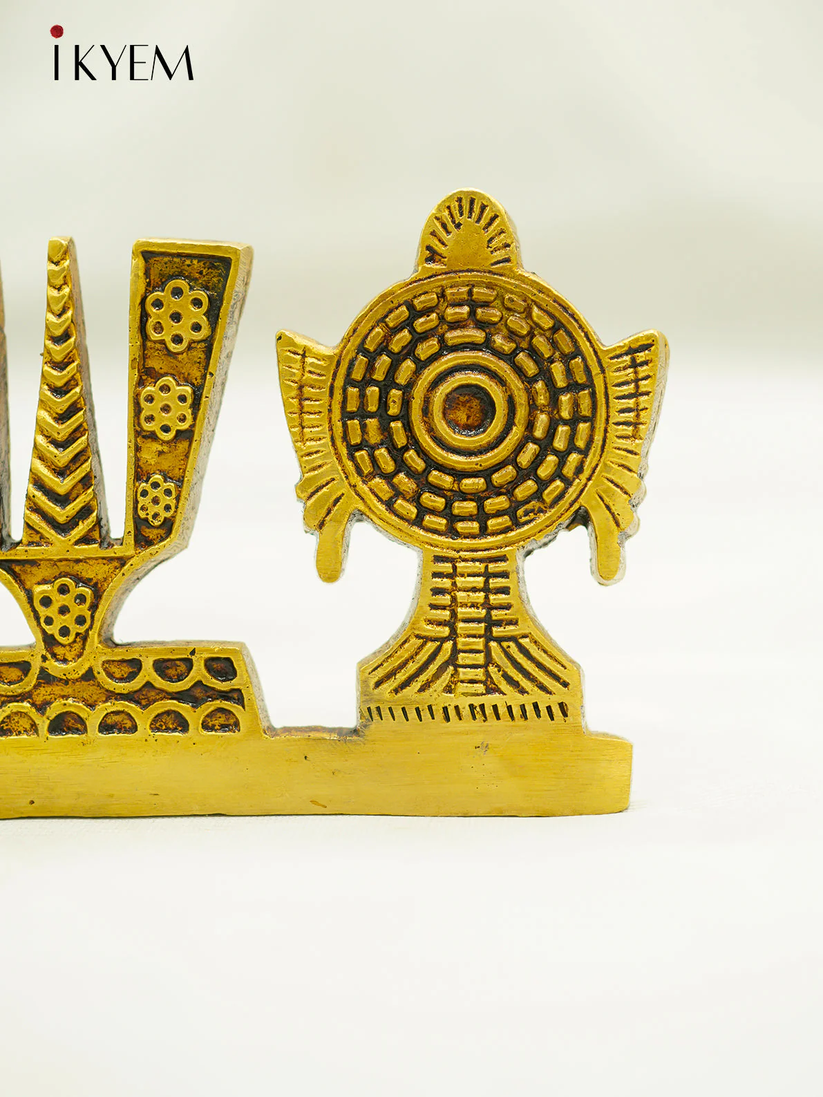 Brass Sangu, chakram , Namam stand - Image 4