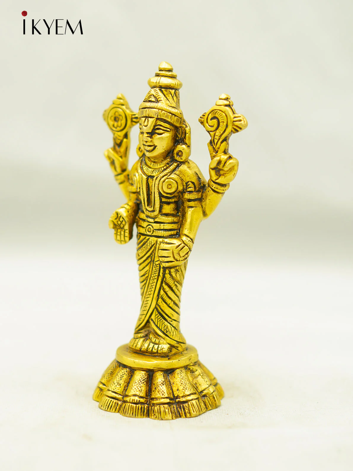Brass Vishnu Idol - Image 2