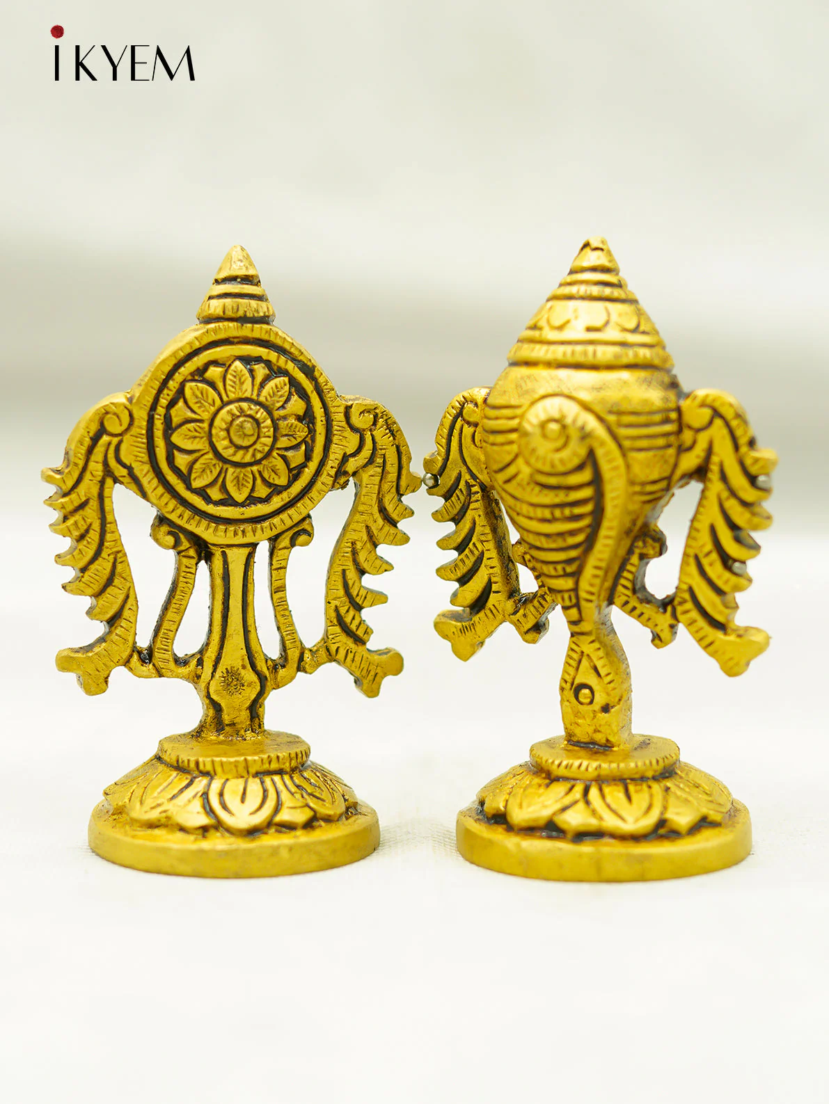 Brass Sangu Chakram Stand - 4FJ14077