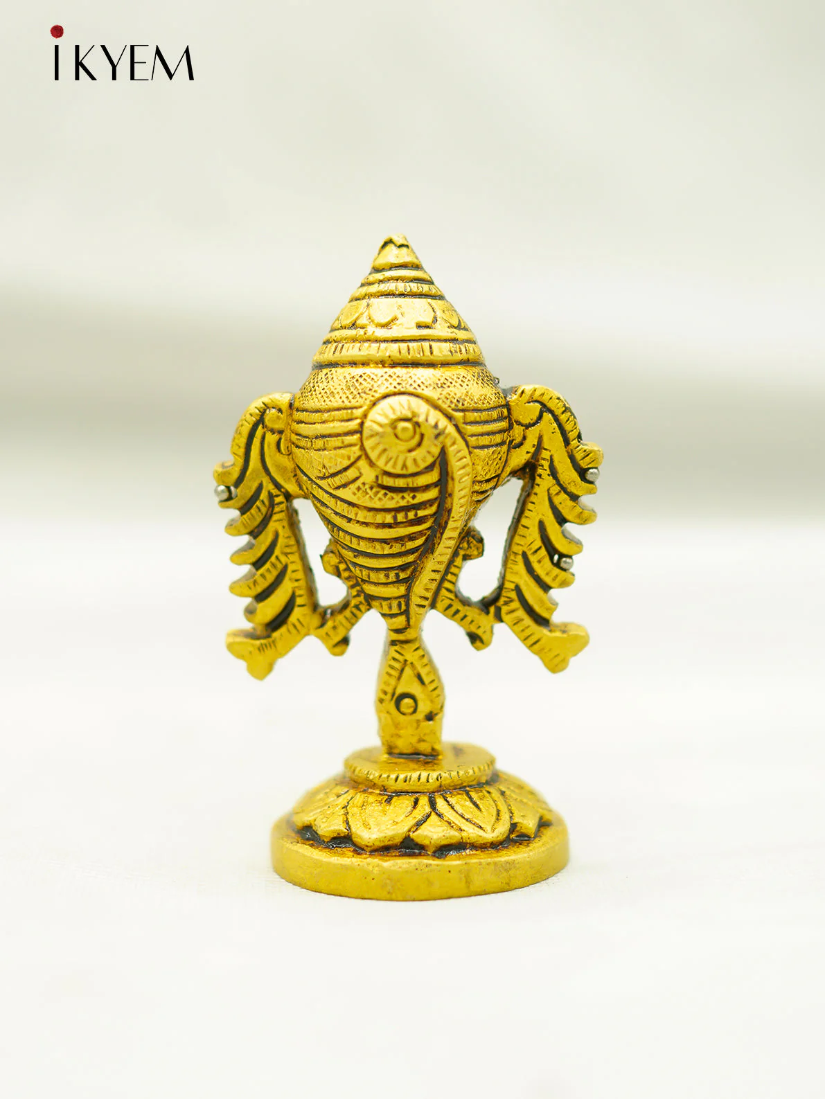 Brass Sangu Chakram Stand - 4FJ14077 - Image 3