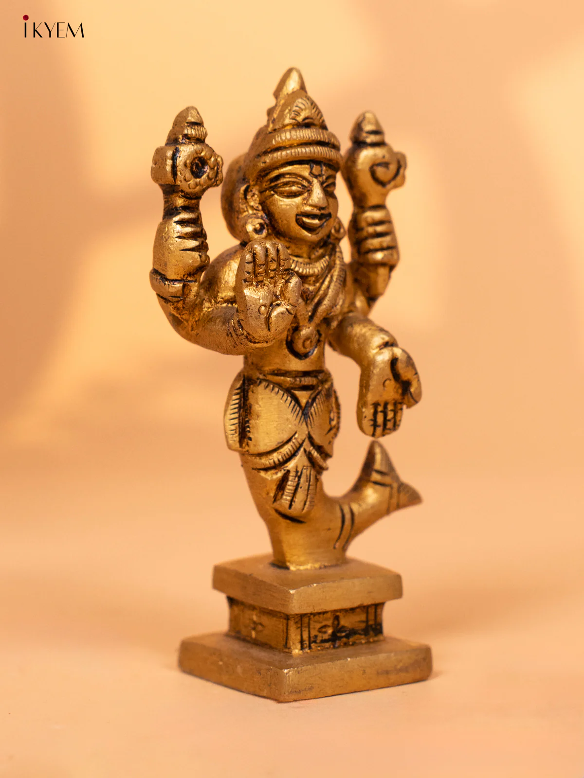 Brass Vishnu Idol - 3.1 Inch- 4FJ14091 - Image 3