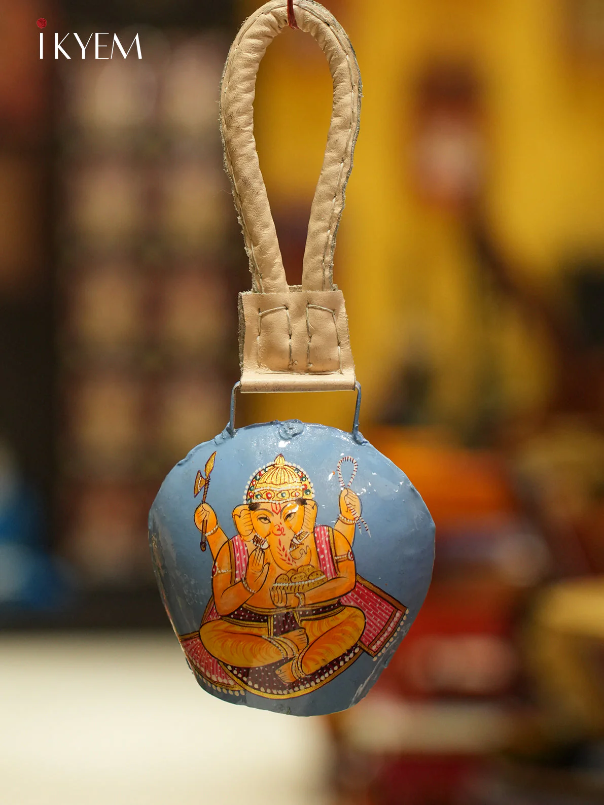 Blue Ganesha Cow Bell - Image 2
