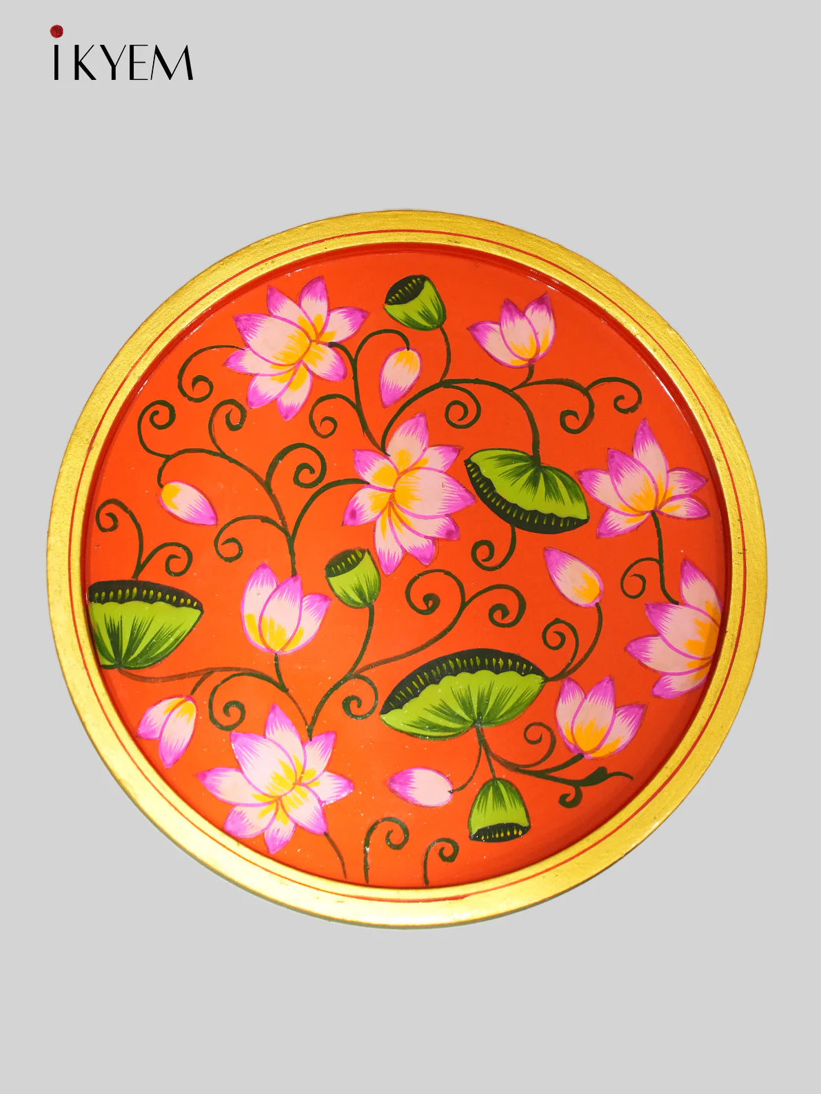 Handpainted wooden wall hanging plates