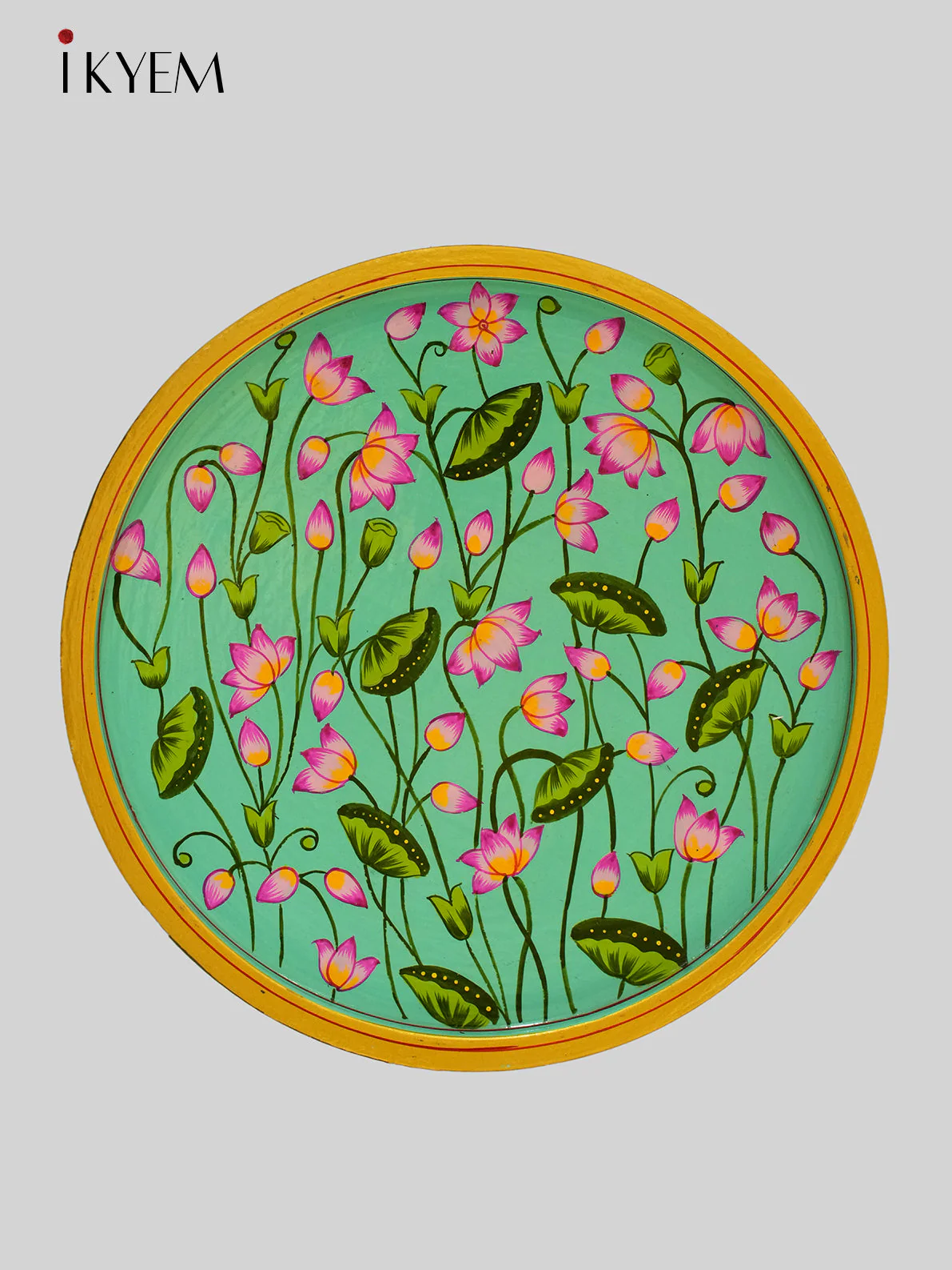 Handpainted wooden wall hanging plates