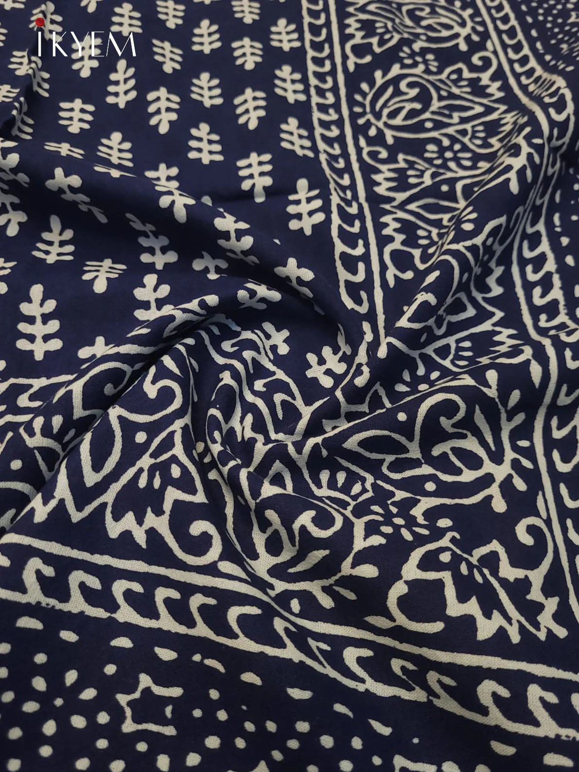 Blue & Cream- Bed Spread