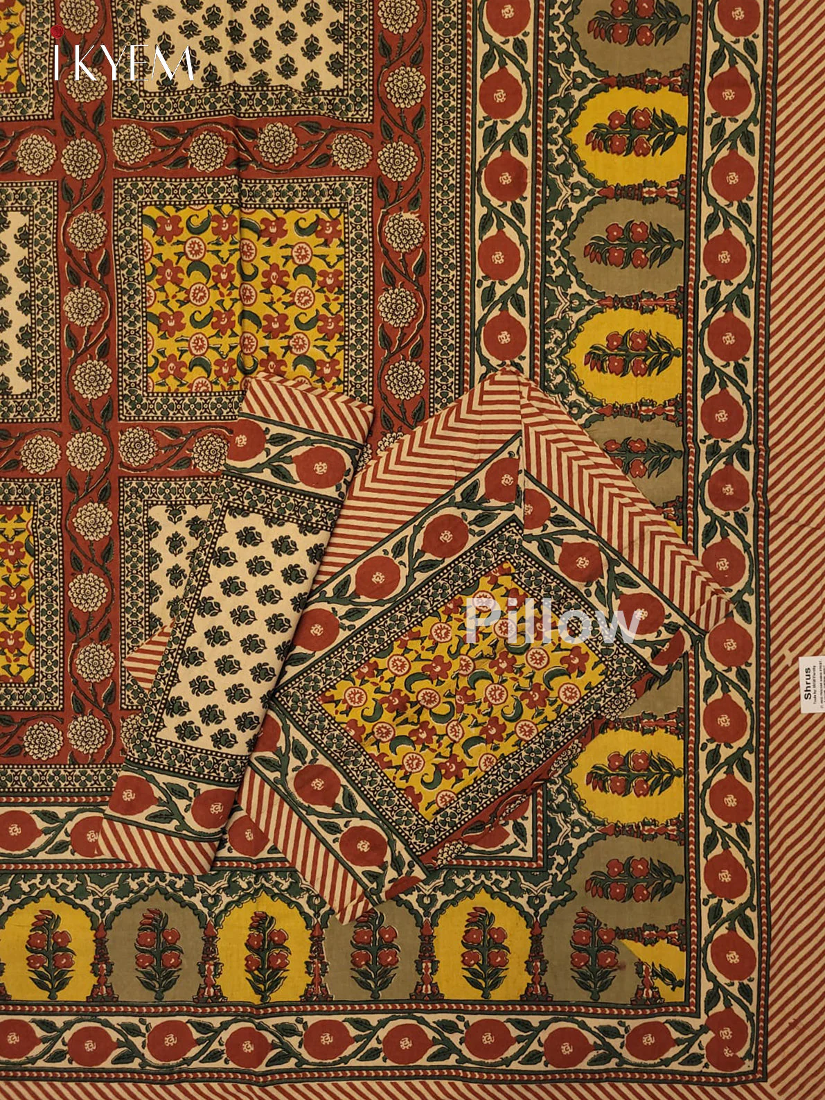Brick & Yellow - Bed Spread - Image 2