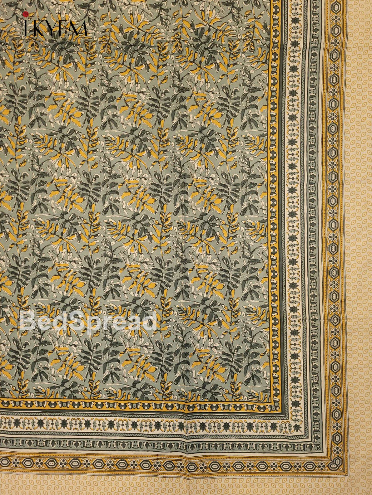 Cream & Grey - Bed Spread - Image 3