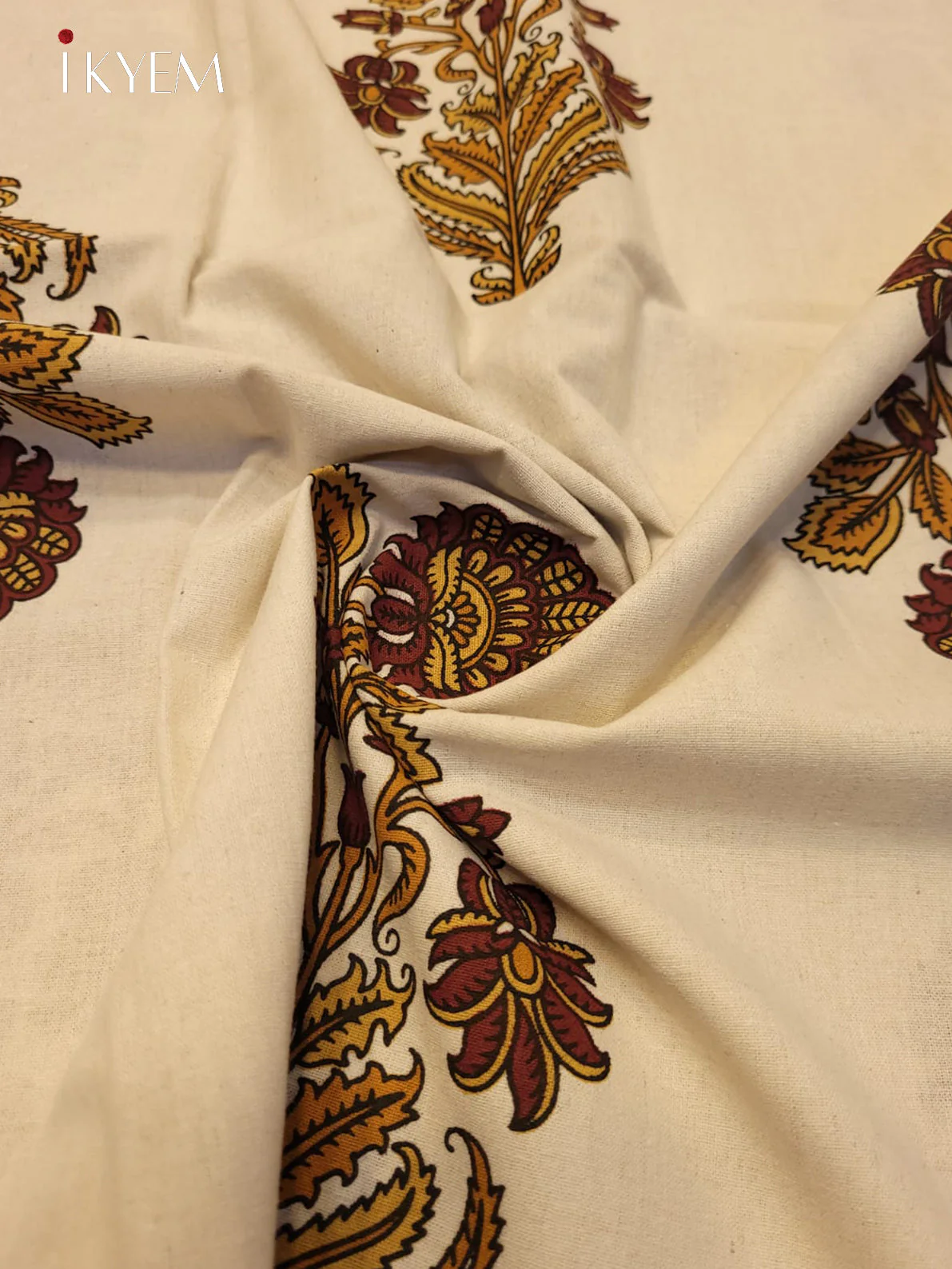 Cream & Brown - Bed Spread