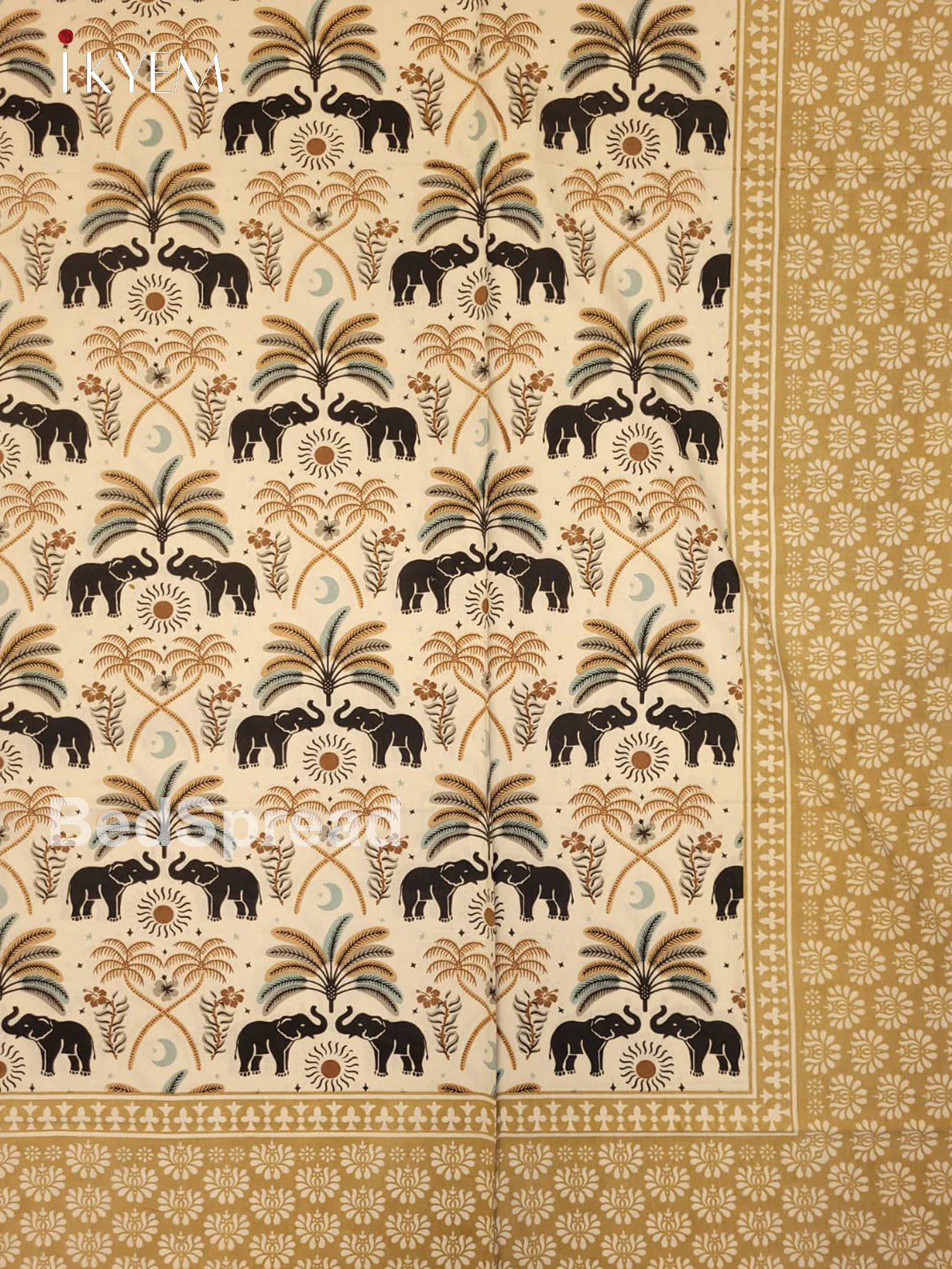 Cream & Beige - Bed Spread - Image 3