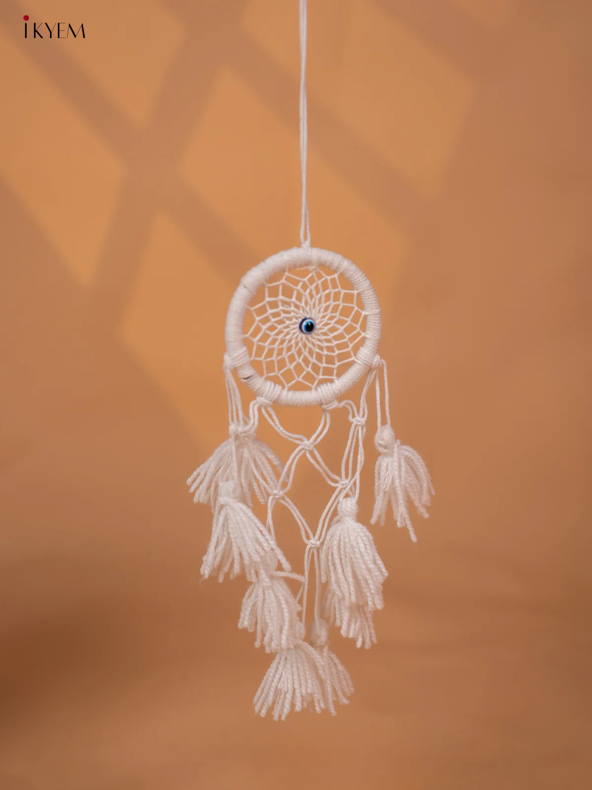 Plain Cotton Evil eye catcher - white - 4GJ03892