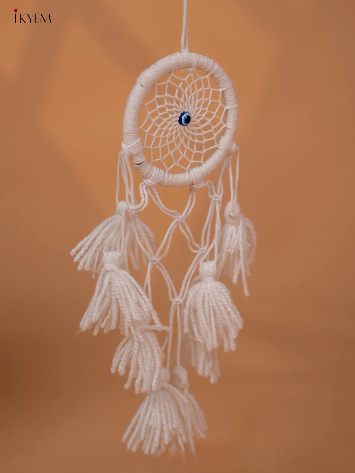Plain Cotton Evil eye catcher - white - 4GJ03892 - Image 2